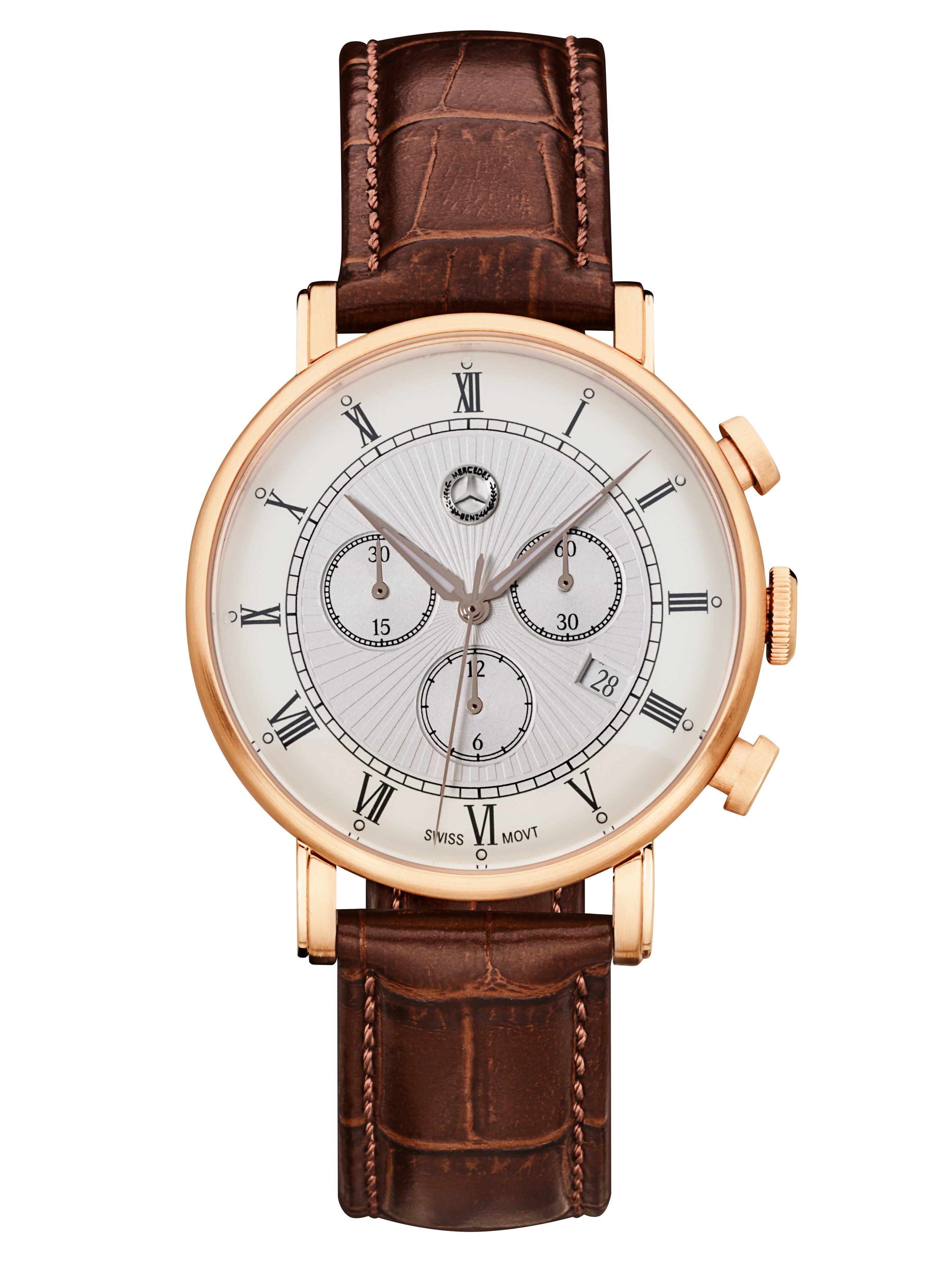 Mercedes-Benz - Chronograph Herren, Classic Retro Gold Chronograph Herren, Classic Retro Gold