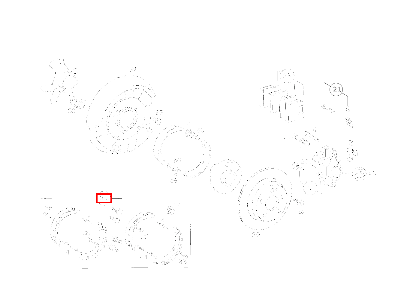TEILESATZ BREMSBACKE LIEFERUMFANG CLK 55 AMG CABR. 208