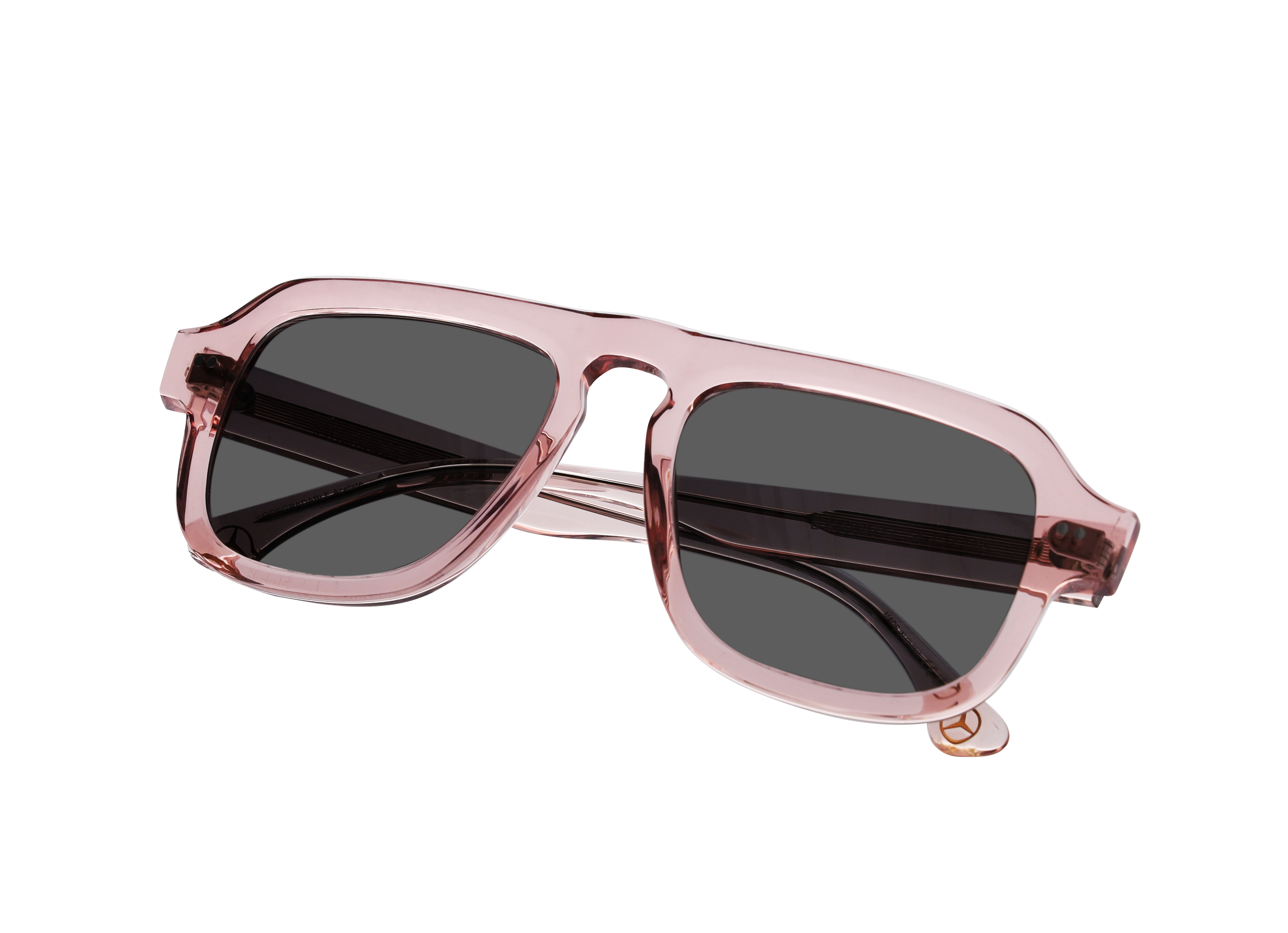 Mercedes-Benz -  Sonnenbrille, Unisex, roségold / bronzefarben, Acetat, transparent