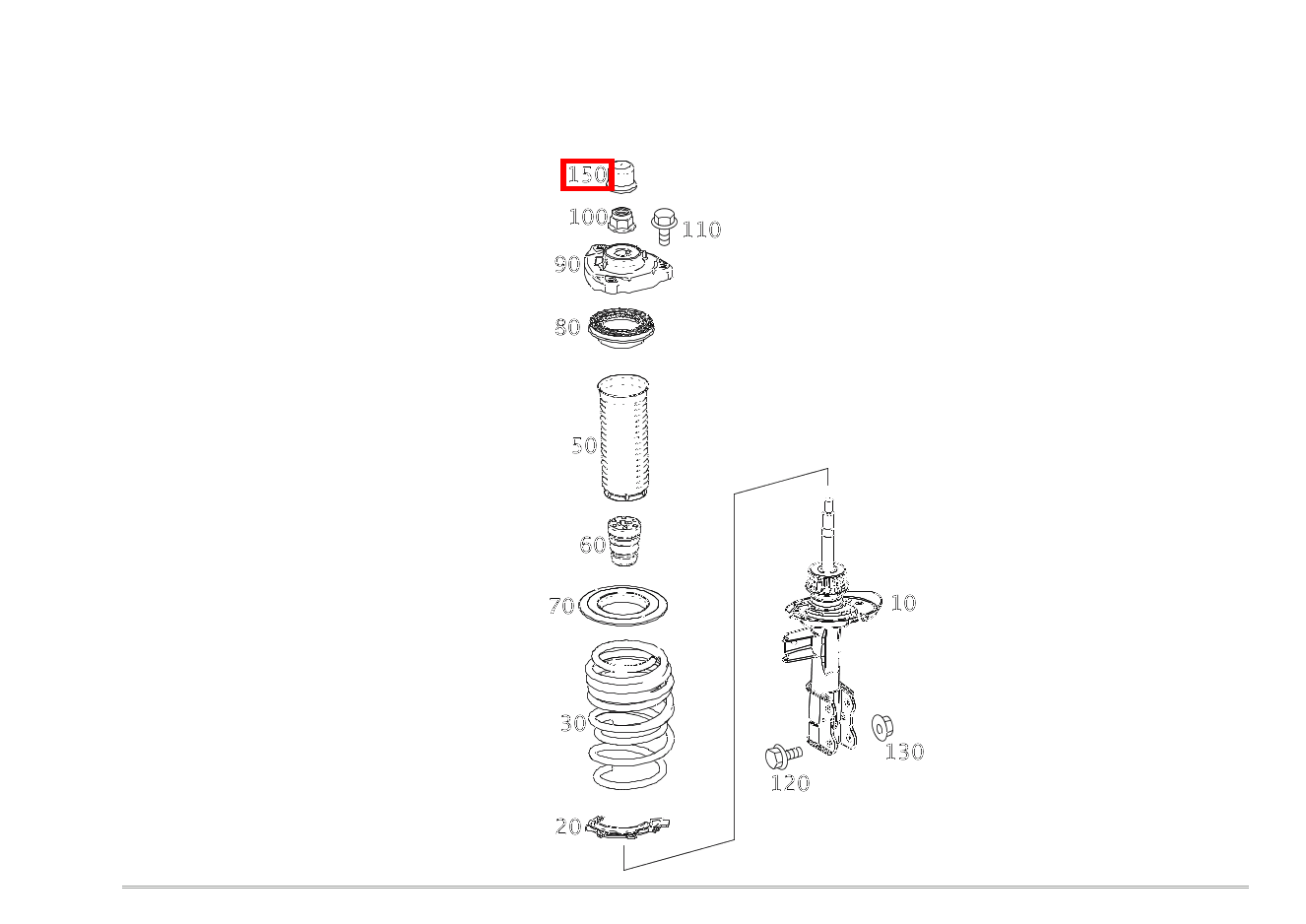 Staubschutzkappe OBEN LINKS UND RECHTS GLA250 4M 156