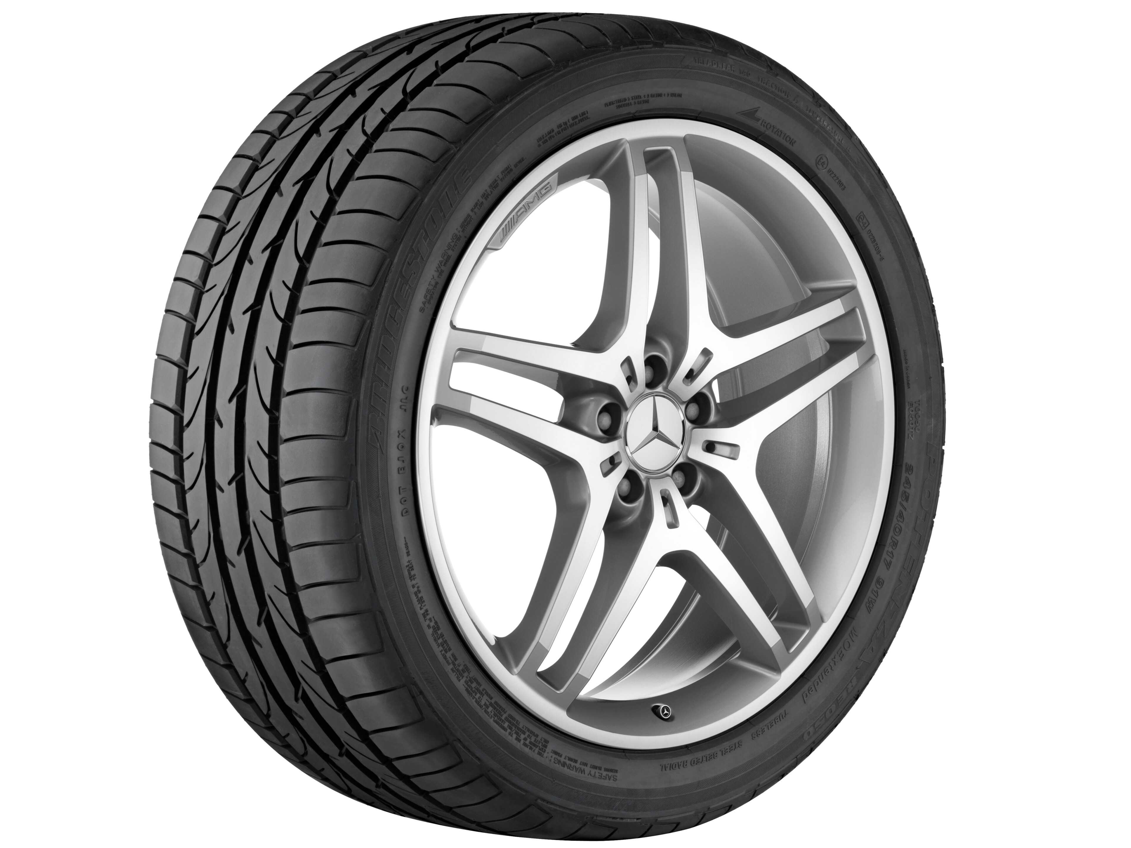 Mercedes-Benz - AMG 5-Doppelspeichen-Rad, 53,3 cm (21 Zoll), glanz AMG 5-Doppelspeichen-Rad, 53,3 cm (21 Zoll), glanz