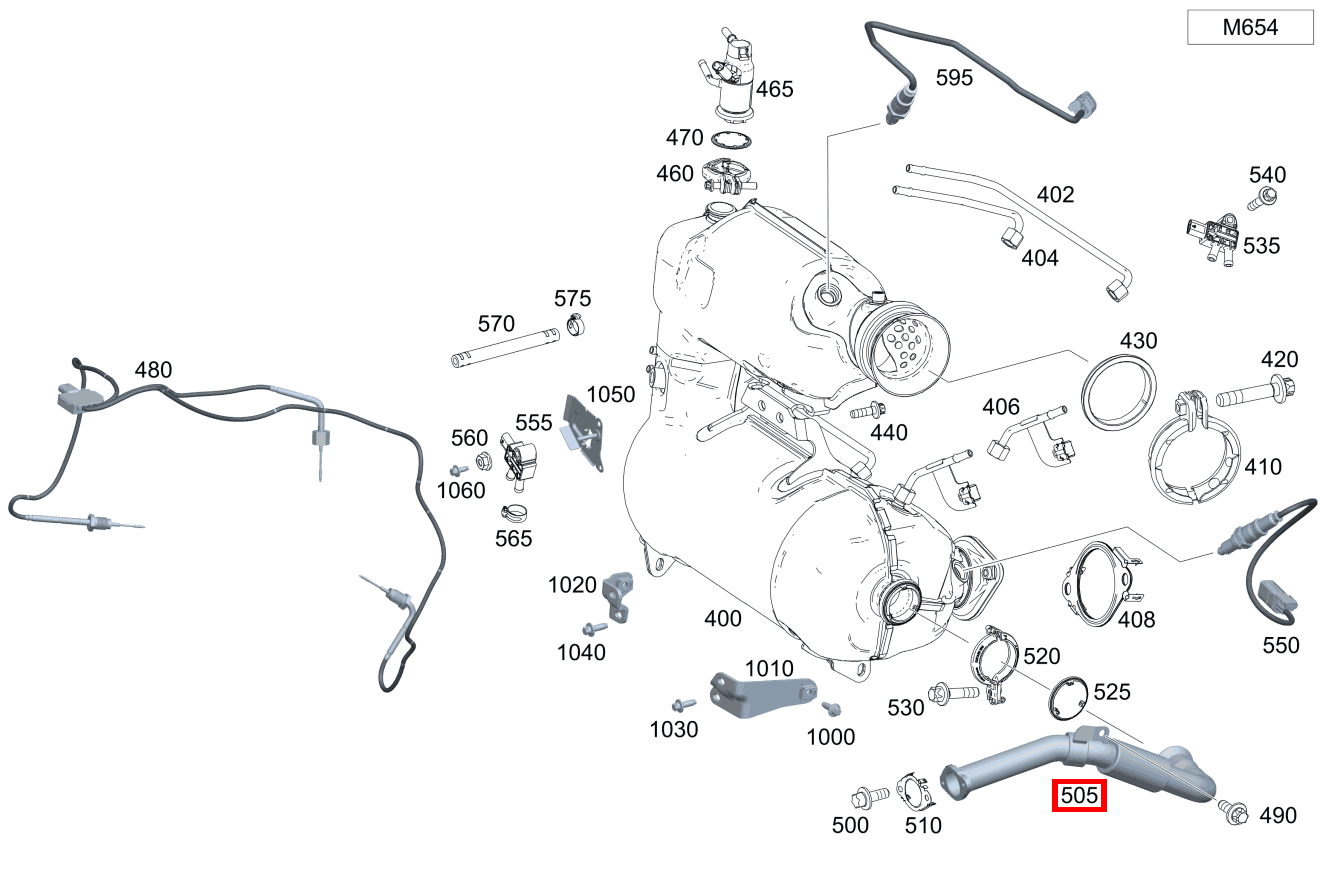Abgasrückführleitung Abgasrückführleitung A 220 d Limousine 177 Abgasrückführleitung Abgasrückführleitung A 220 d Limousine 177
