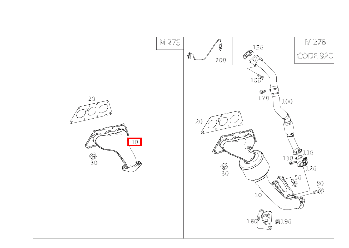 Abgaskrümmer, Einteilig LINKS CLS 450 4MATIC 218 Abgaskrümmer, Einteilig LINKS CLS 450 4MATIC 218