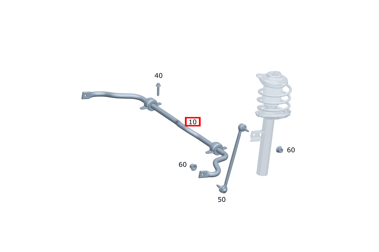 Rohrdrehstab Stabilisator vorn Mercedes-AMG CLA 45 S 4MATIC+ Shooting Brake 118 Rohrdrehstab Stabilisator vorn Mercedes-AMG CLA 45 S 4MATIC+ Shooting Brake 118