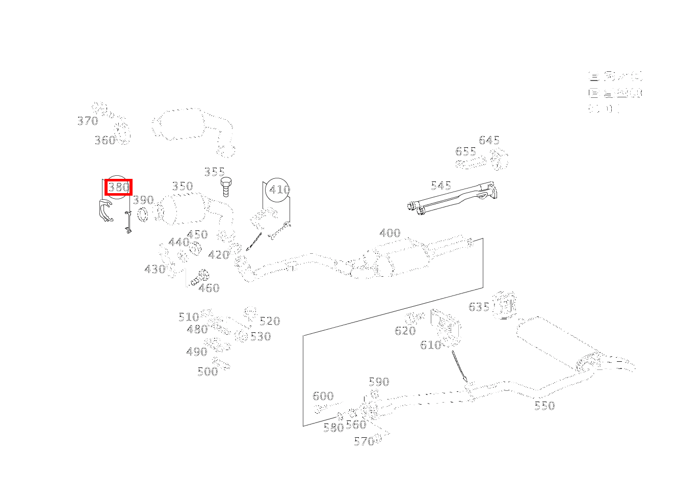 Feder AUSPUFFROHR AN TURBOLADER E 270 CDI-T-MODELL 210