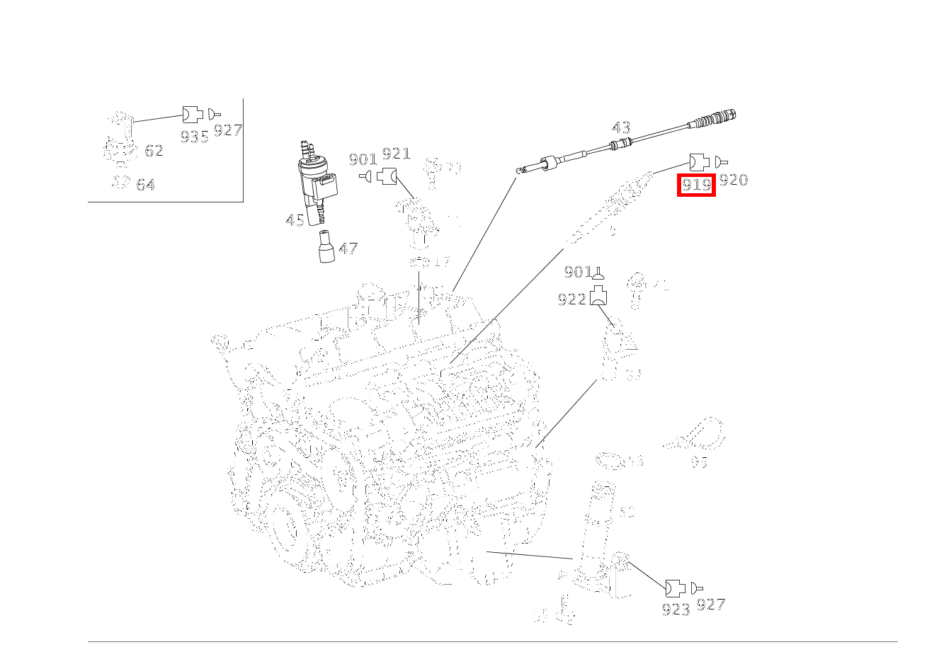 Steckhülsengehäuse Glühkerze R9 C 220 d T-Modell 205 Steckhülsengehäuse Glühkerze R9 C 220 d T-Modell 205
