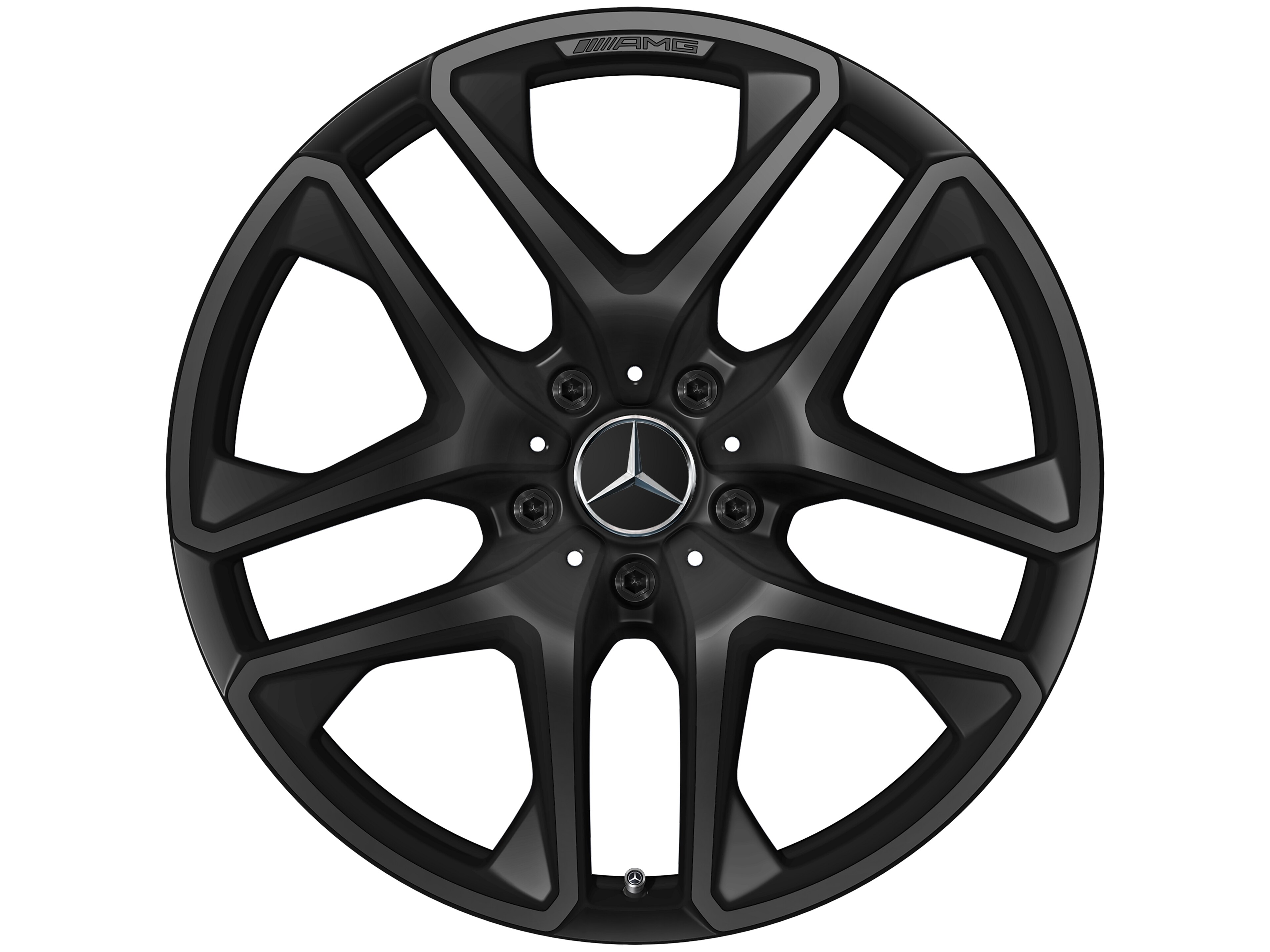 AMG 5-Doppelspeichen-Rad, 21 Zoll, 10 J x 21 ET 33, schwarz matt