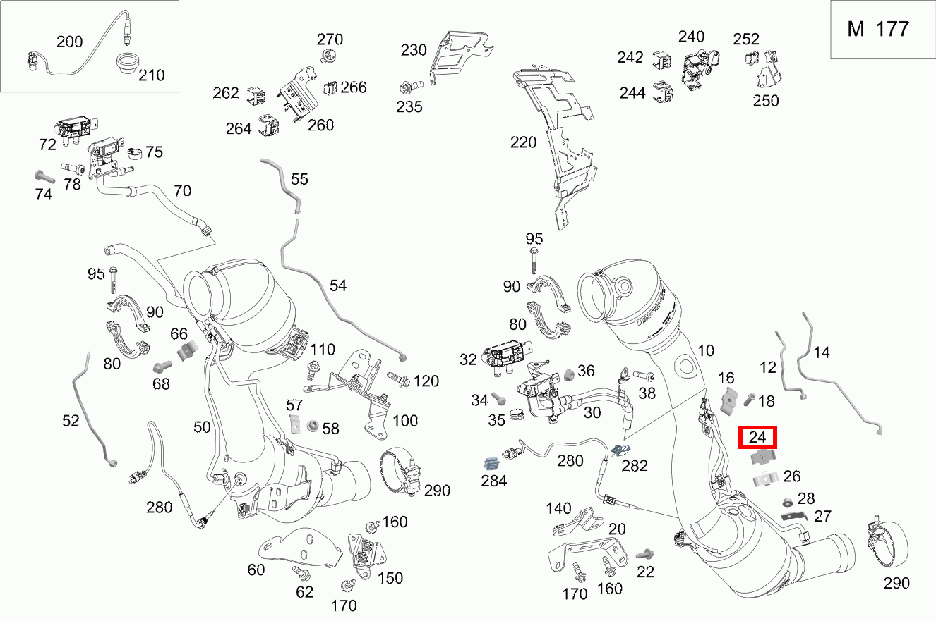 Befestigungsbügel Mercedes-AMG E 63 S 4MATIC+ T-Modell 213