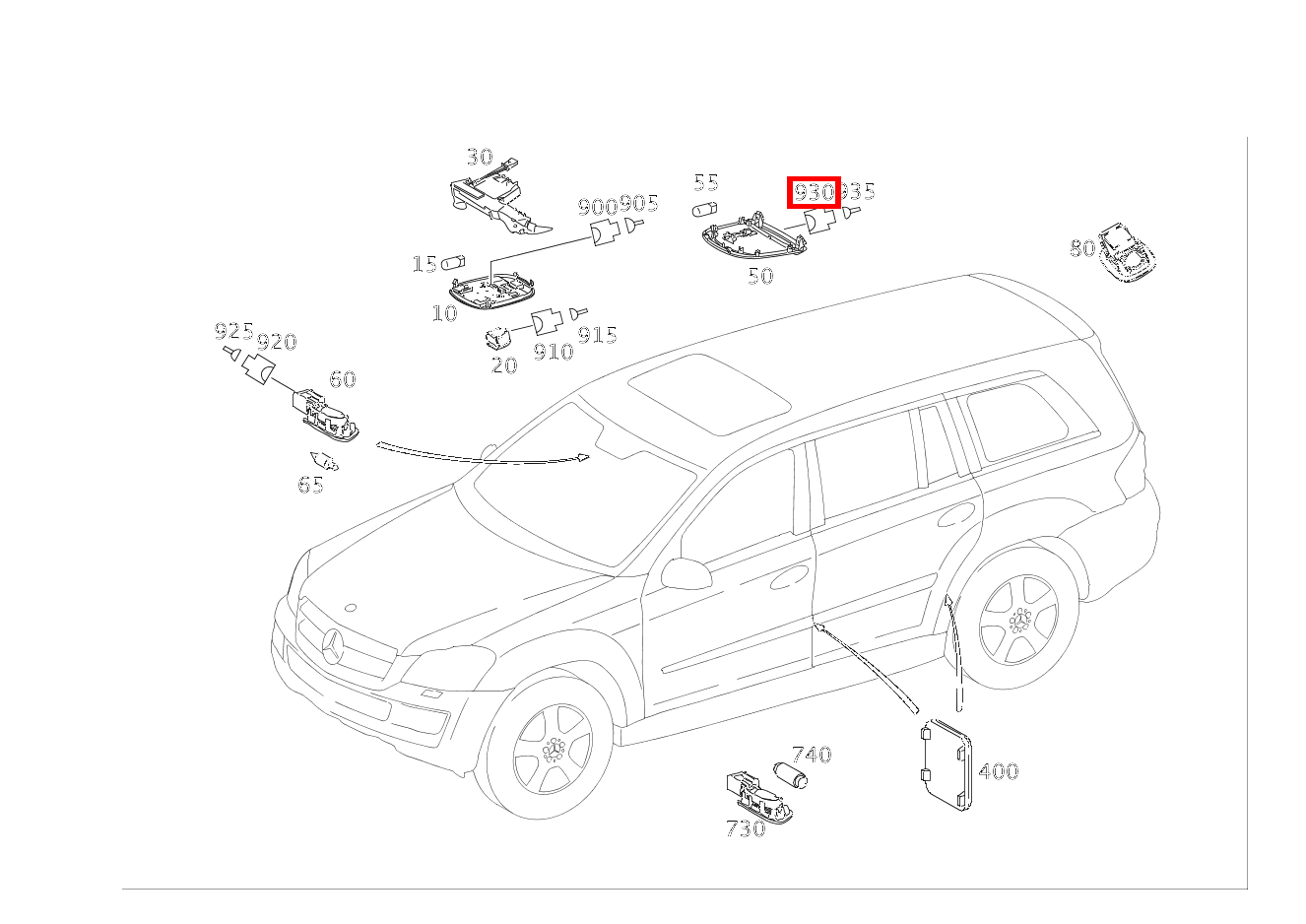 Stecker DECKENLEUCHTE FOND E15/4; 2-PIN MQS GL 500 4MATIC Off-Roader 164 Stecker DECKENLEUCHTE FOND E15/4; 2-PIN MQS GL 500 4MATIC Off-Roader 164