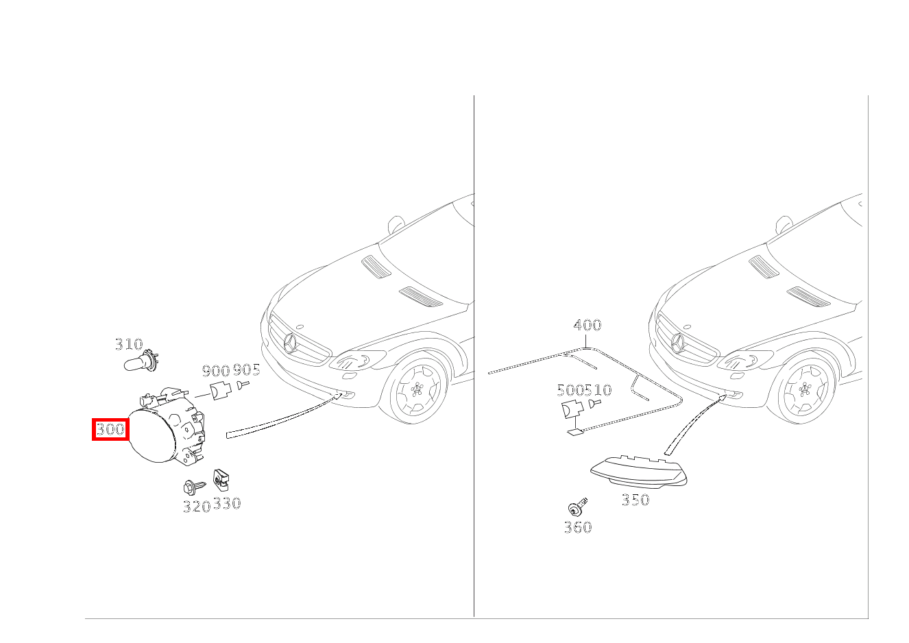 Nebelscheinwerfer Rechts CL 600 COUPE 216 Nebelscheinwerfer Rechts CL 600 COUPE 216