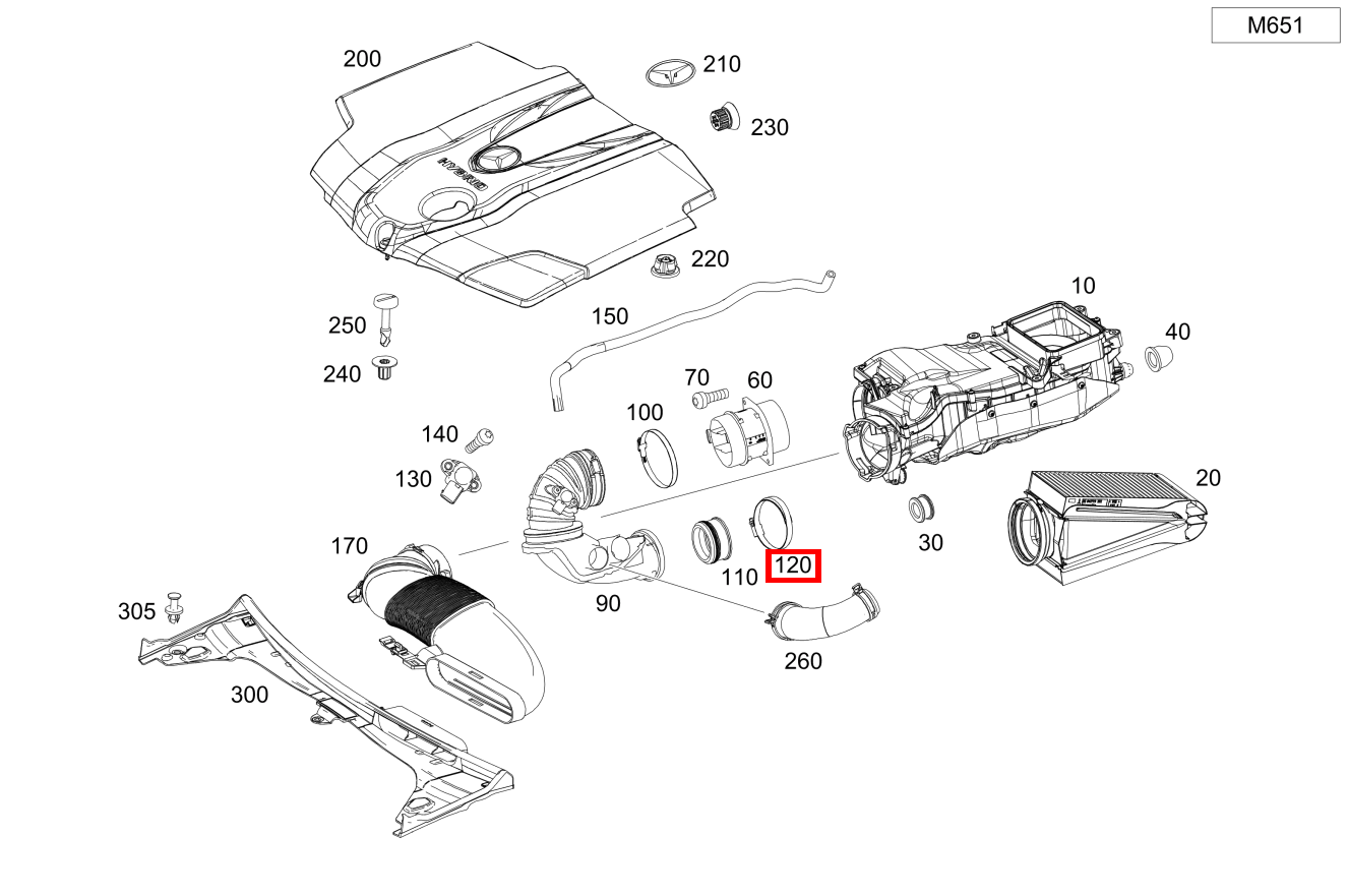 Schlauchschelle Luftleitung an Lader; 60-80 MM C 250 d Cabriolet BCA 205