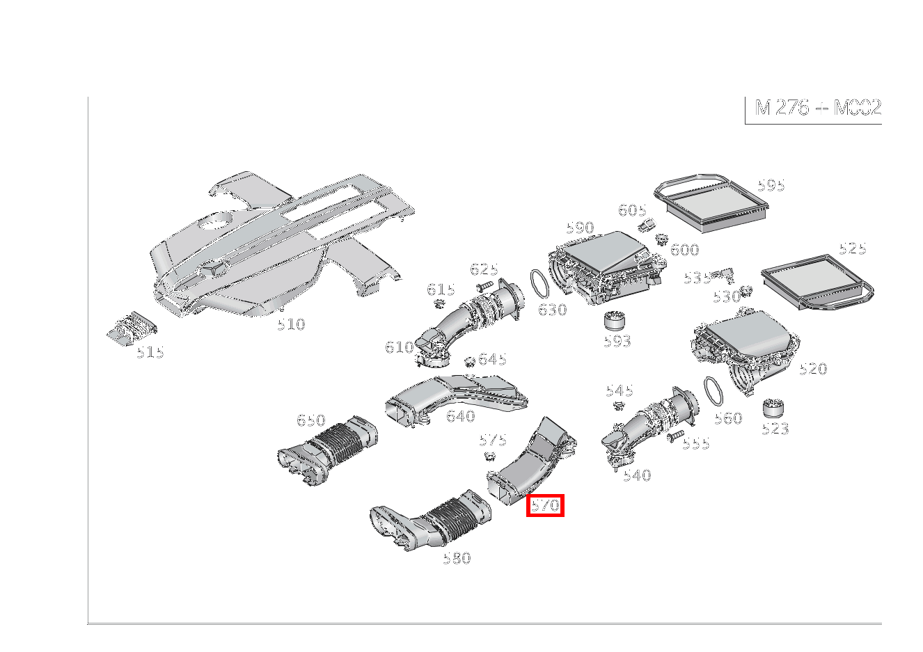 Rohluftleitung LINKS GLS 450 4MATIC 166 Rohluftleitung LINKS GLS 450 4MATIC 166