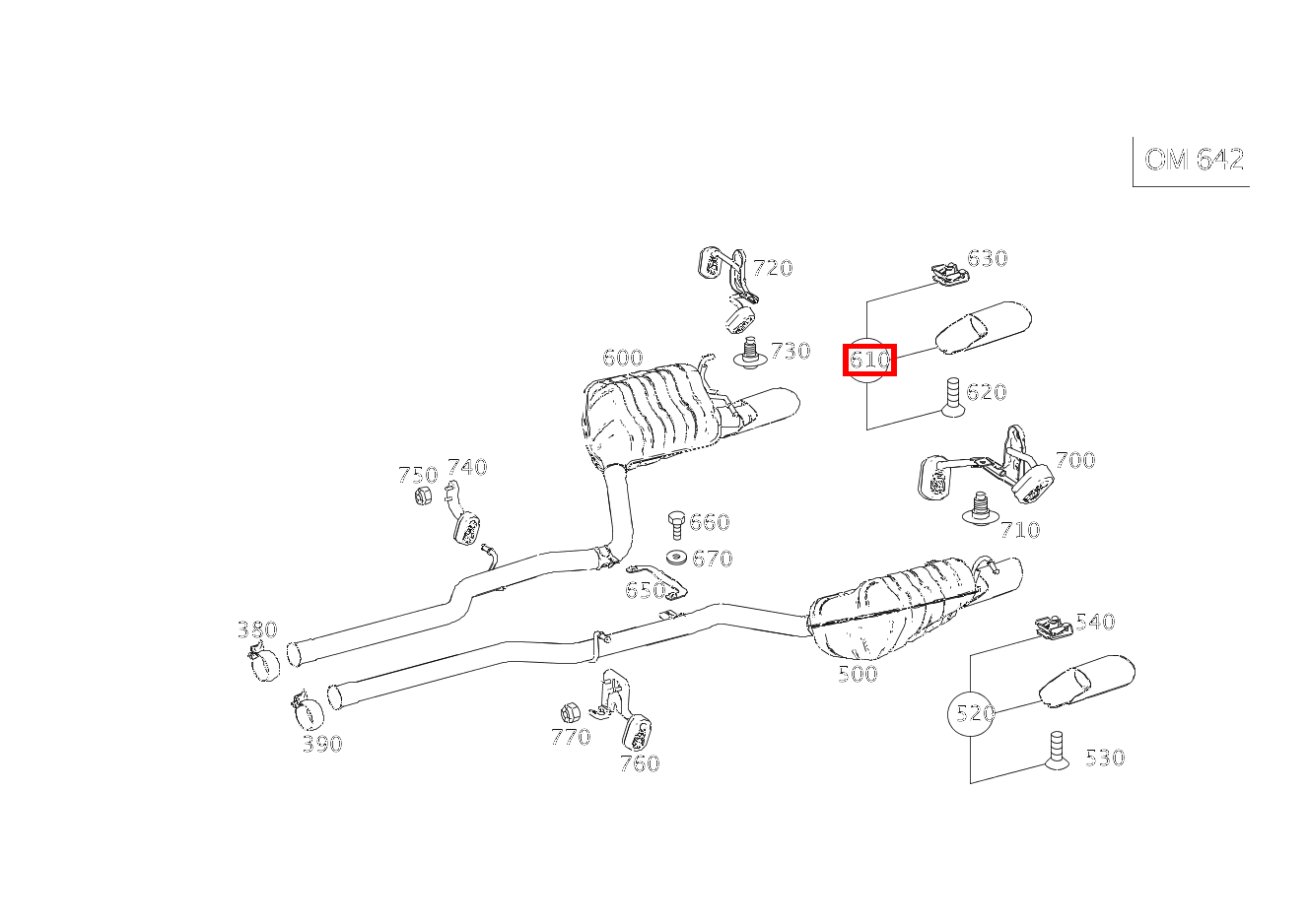 ENDROHR TEILESATZ RECHTS E 350 d Cabriolet 253