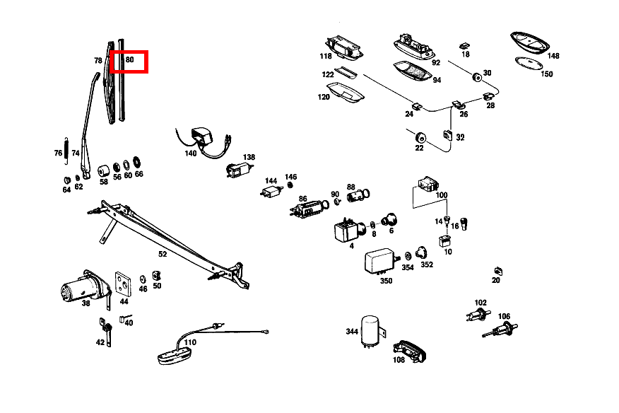 WISCHERGUMMI 330 MM 220 SE b/C 111