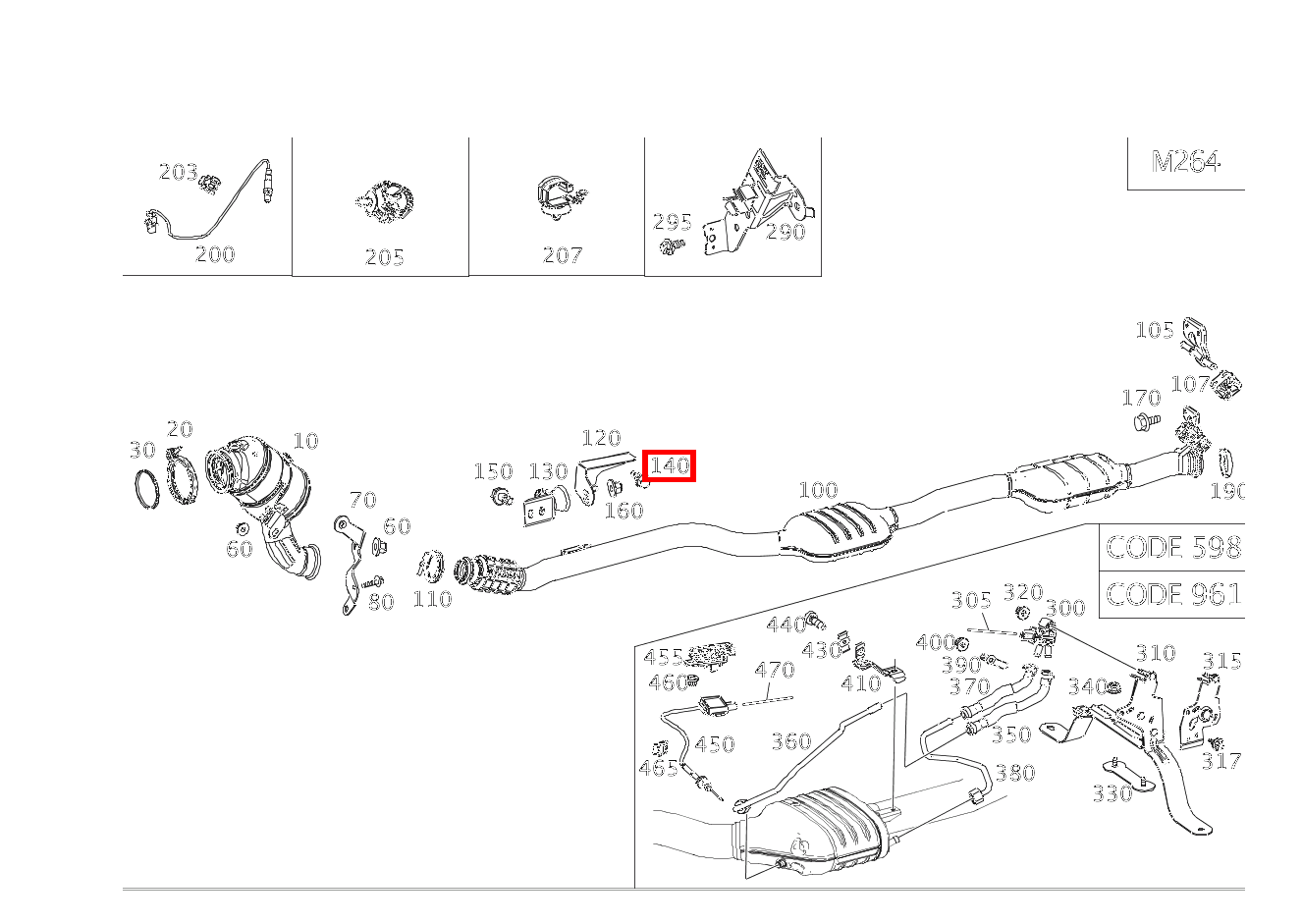 Gewindefurchende Schraube Halter an Aufnahme Motorträger links; M10X22 E 200 4MATIC Cabriolet 238