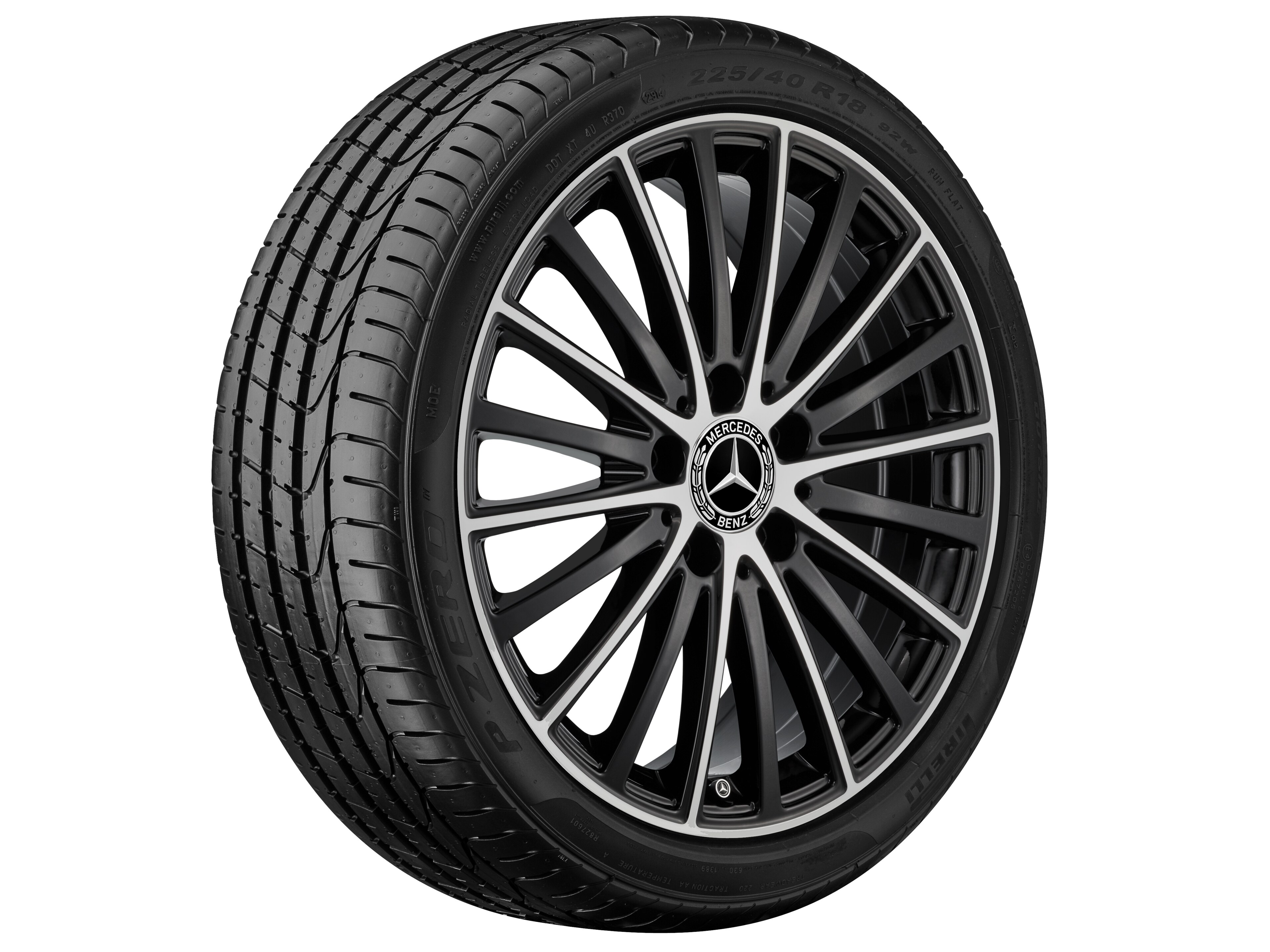 Mercedes-Benz - Vielspeichen-Rad, 43,2 cm (17 Zoll), glanzged Vielspeichen-Rad, 43,2 cm (17 Zoll), glanzged