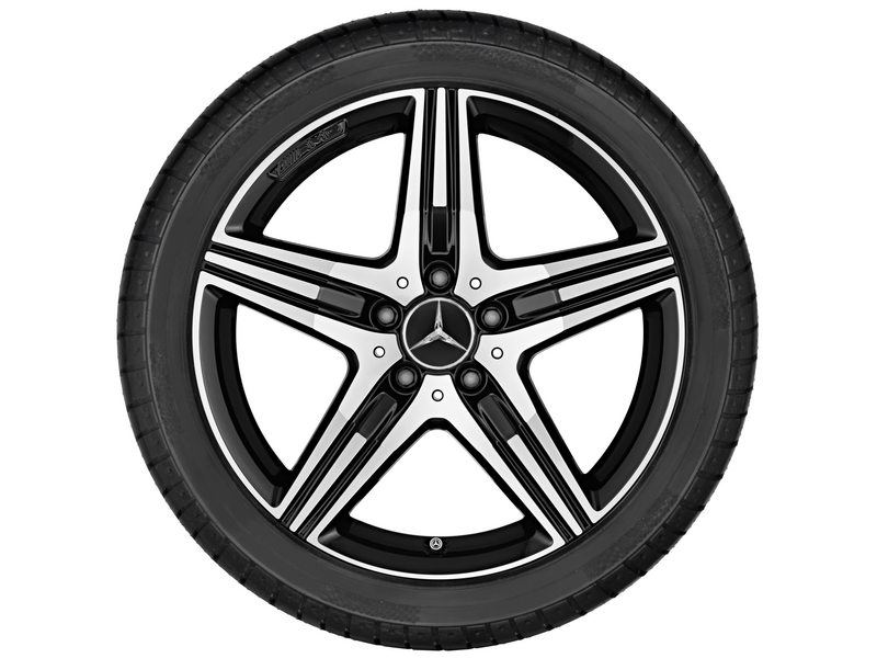 AMG 5-Speichen-Rad, 18 Zoll, 7,5 J x 18 ET 42, schwarz 