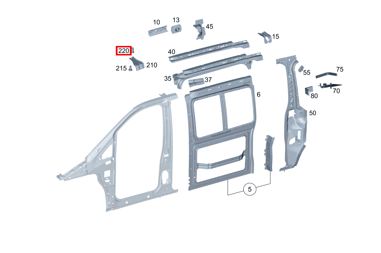 Nietmutter SPRIEGEL HINTEN; M6X14.5 Vito 116 CDI Kasten Lang 245 Nietmutter SPRIEGEL HINTEN; M6X14.5 Vito 116 CDI Kasten Lang 245