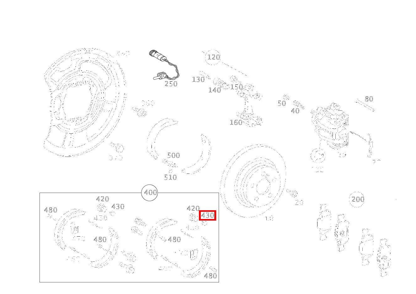 STUETZBUCHSE BREMSBACKENNACHSTELLUNG SL 65 AMG Roadster BCA 230 STUETZBUCHSE BREMSBACKENNACHSTELLUNG SL 65 AMG Roadster BCA 230