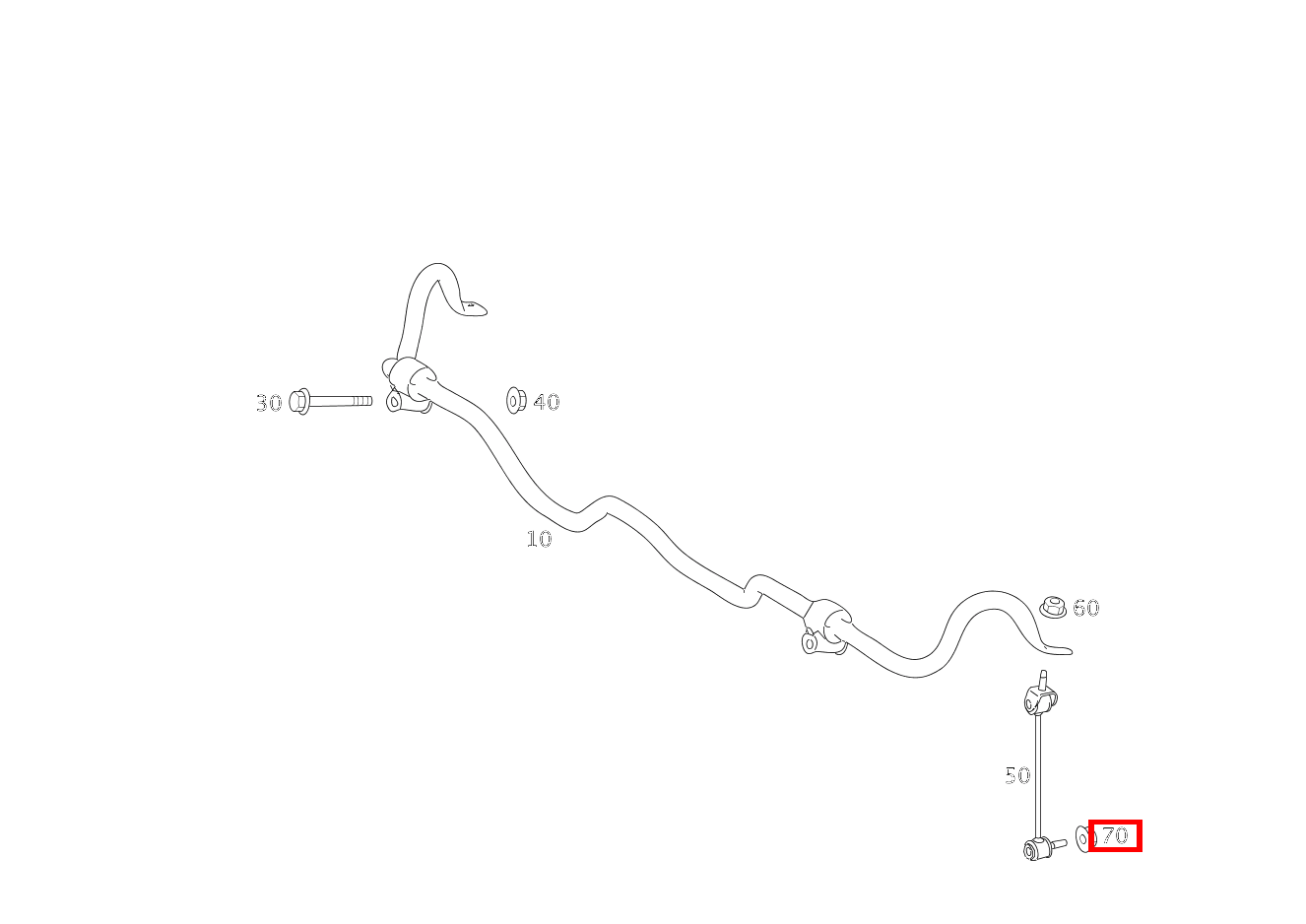 Mutter DREHSTABGESTAENGE AN RADTRAEGER; M10 S 550 Limousine lang BCA 221 Mutter DREHSTABGESTAENGE AN RADTRAEGER; M10 S 550 Limousine lang BCA 221