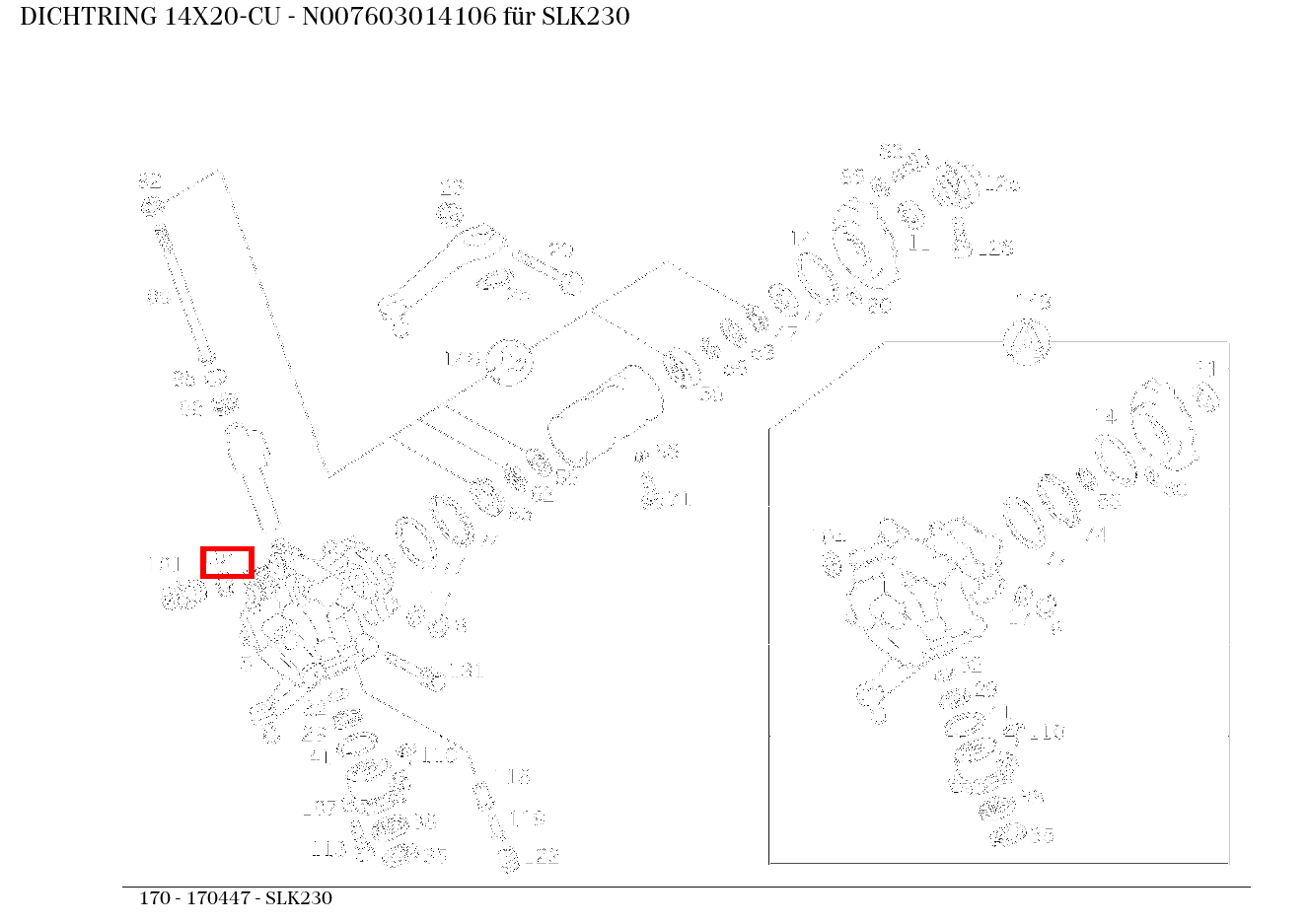 Dichtring 14X20-CU SLK230 170