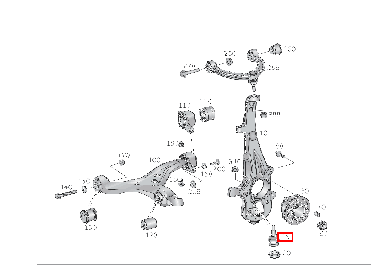TRAGGELENK ACHSSCHENKEL RECHTS GLE 350 4MATIC 166 TRAGGELENK ACHSSCHENKEL RECHTS GLE 350 4MATIC 166