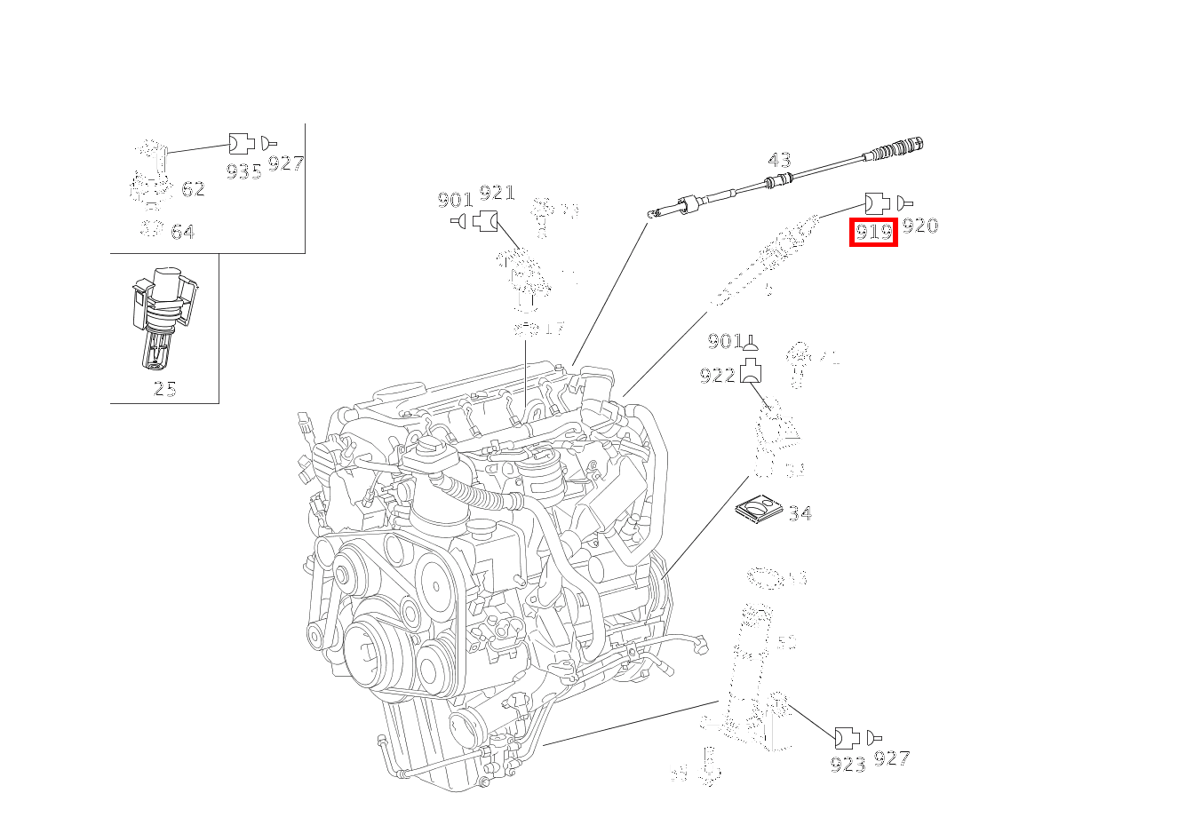 Steckhülsengehäuse GLUEHKERZE R9 906 Steckhülsengehäuse GLUEHKERZE R9 906