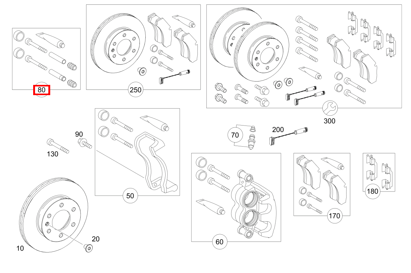 TEILESATZ FUEHRUNGSBUCHSE Teilesatz rechts 906