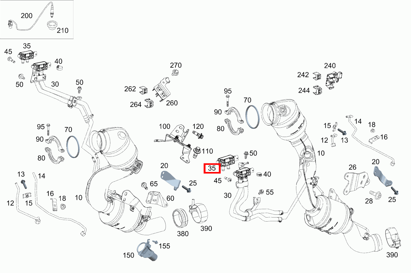 Drucksensor VORNE RECHTS GLE 167, A 177, AMG GT 290 und