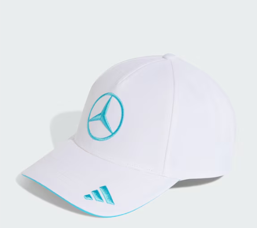 Cap, George Russell, Mercedes-AMG F1 weiß, Polyester (recycelt) Cap, George Russell, Mercedes-AMG F1 weiß, Polyester (recycelt)