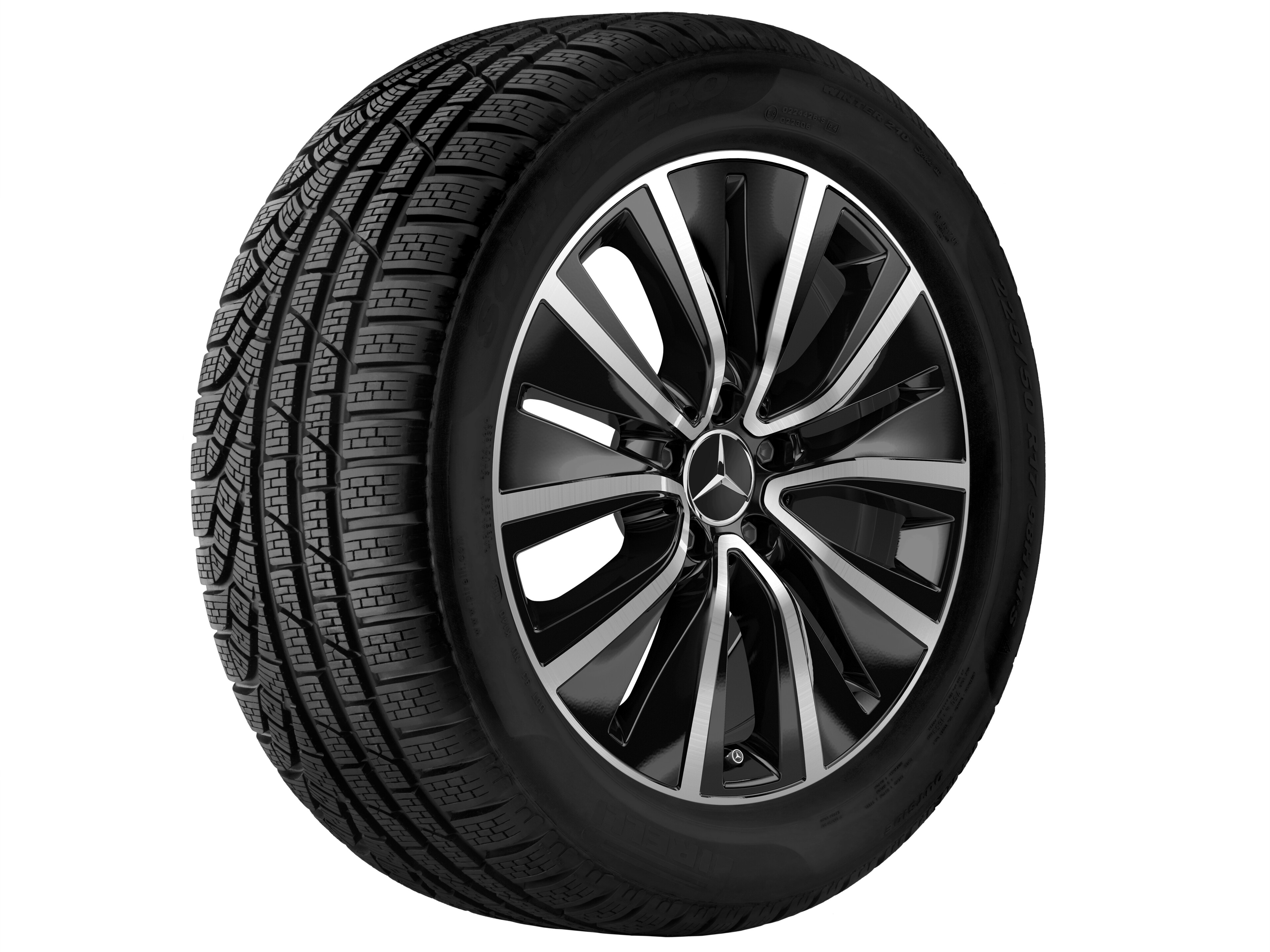 Mercedes-Benz - 10-Loch-Rad, 45,7 cm (18 Zoll), glanzgedreht 10-Loch-Rad, 45,7 cm (18 Zoll), glanzgedreht