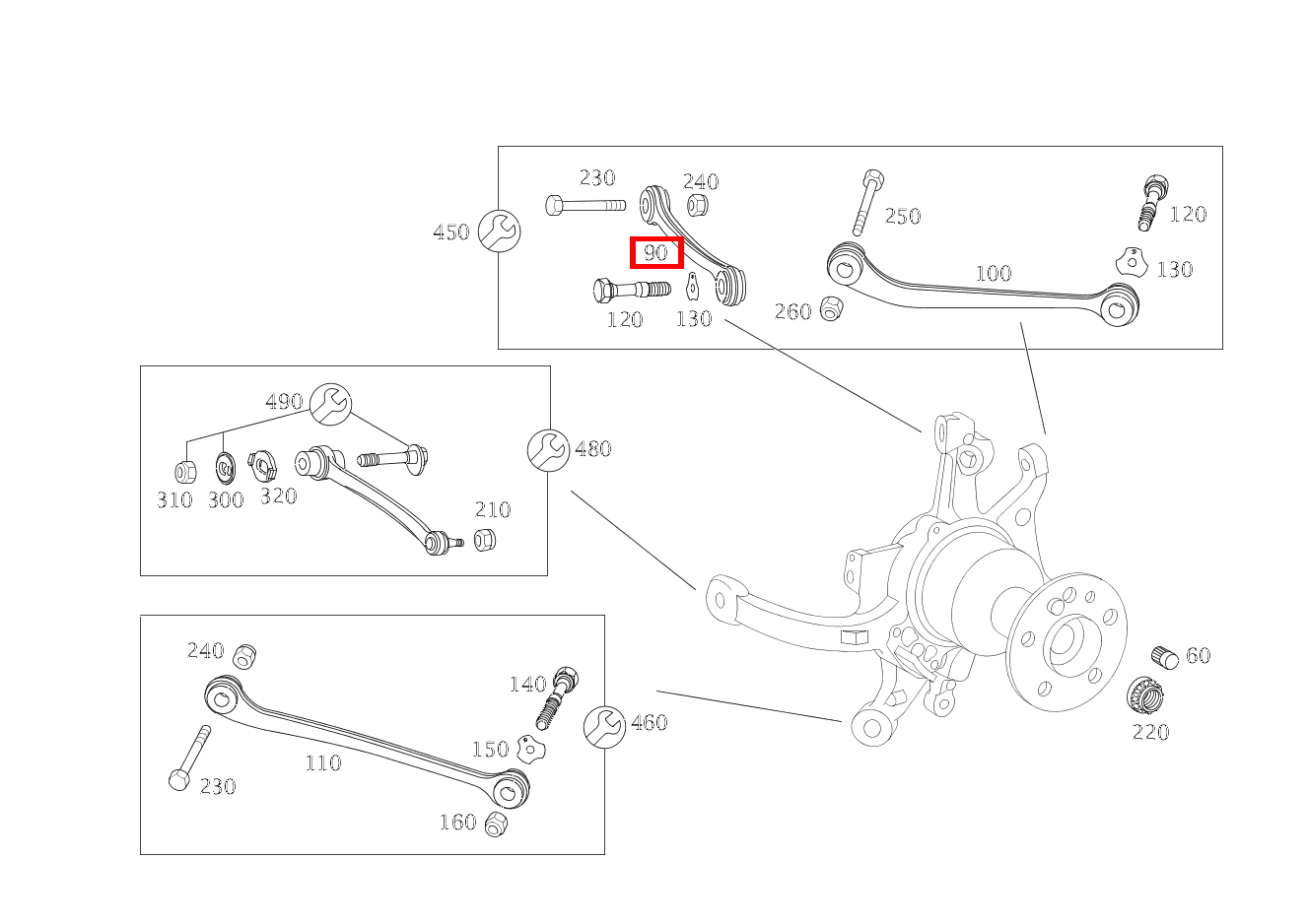 Sturzstrebe Maybach 62 S (langer Radstand) 240 Sturzstrebe Maybach 62 S (langer Radstand) 240
