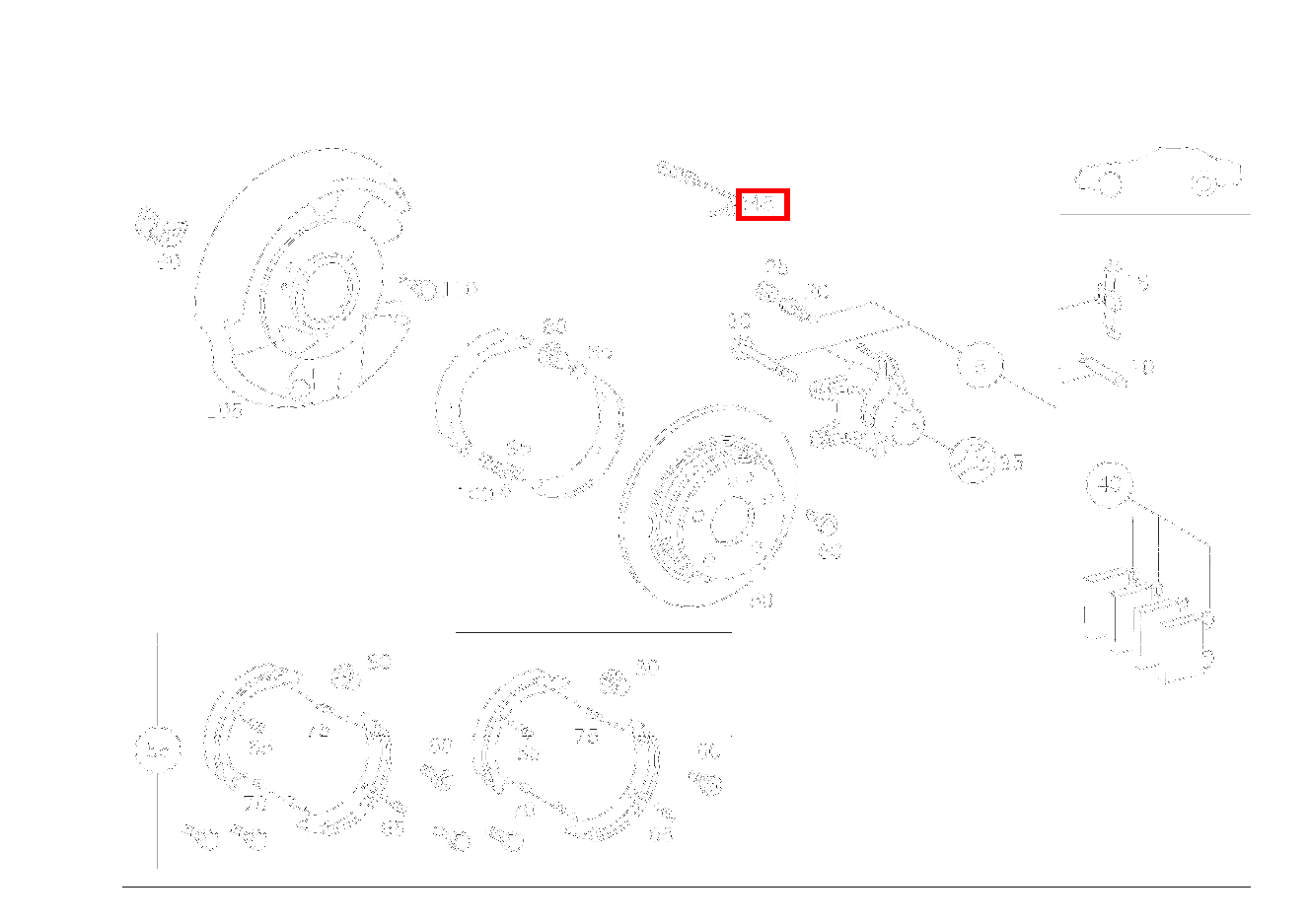 Belagverschleisssensor BREMSBELAGVERSCHLEISSANZEIGE SL 600 Roadster mit Automatik 129
