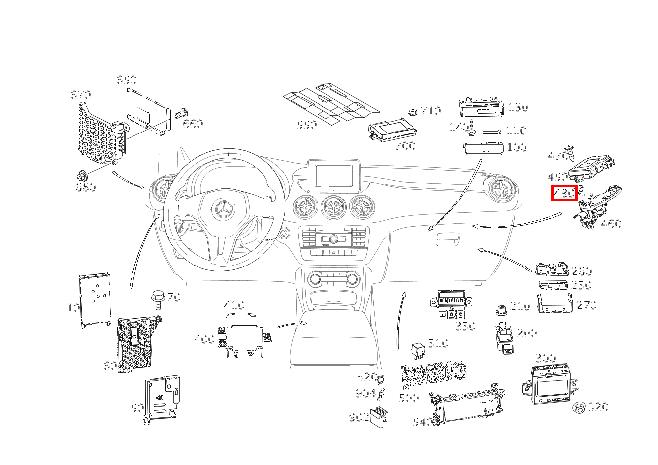 Clipsmutter BEFESTIGUNG STEUERGERAET B180 BE 246 Clipsmutter BEFESTIGUNG STEUERGERAET B180 BE 246