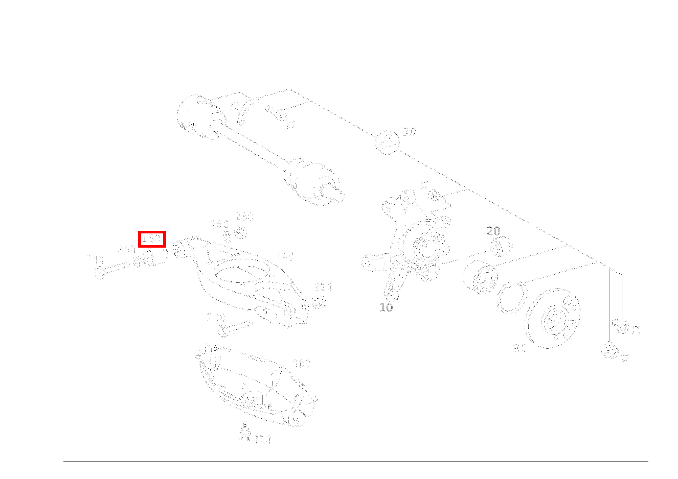 Gummilager LINKS UND RECHTS E430 T 4-MATIC 210