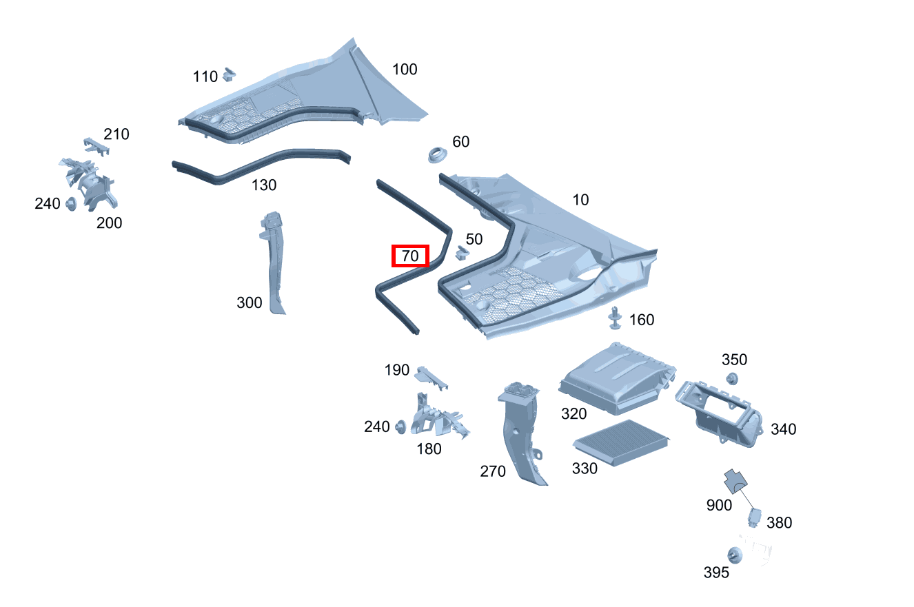 DICHTUNG MOTORHAUBE Wasserableiter Motorhaube links CLK 320 COUPE 209 DICHTUNG MOTORHAUBE Wasserableiter Motorhaube links CLK 320 COUPE 209