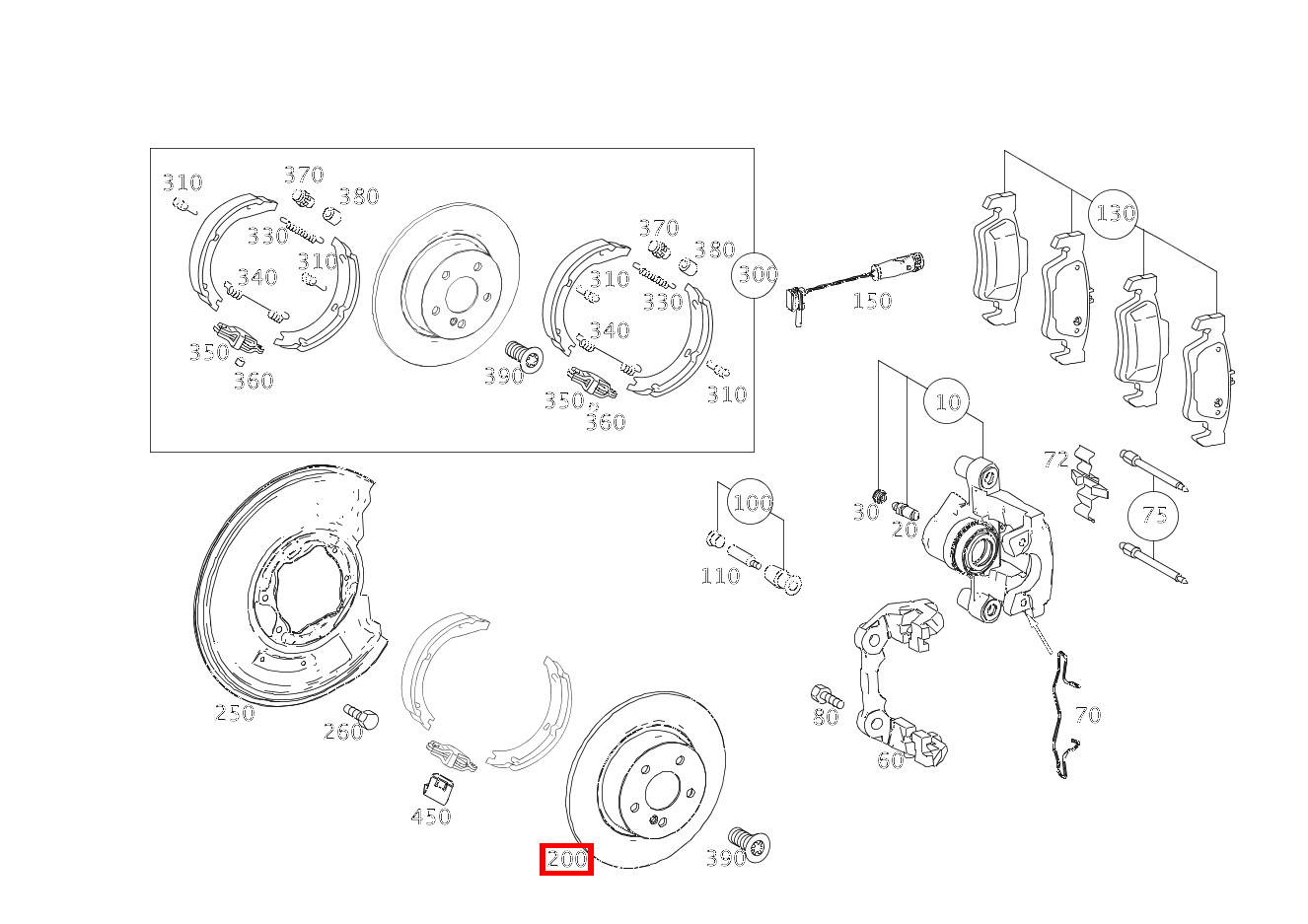 BREMSSCHEIBE UNBELUEFTET Hinten rechts C180 BLUE EFF C 204 BREMSSCHEIBE UNBELUEFTET Hinten rechts C180 BLUE EFF C 204