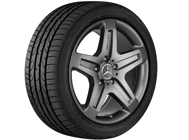 AMG 5-Speichen-Rad, 19 Zoll, 9,5 J x 19 ET 50, titangrau