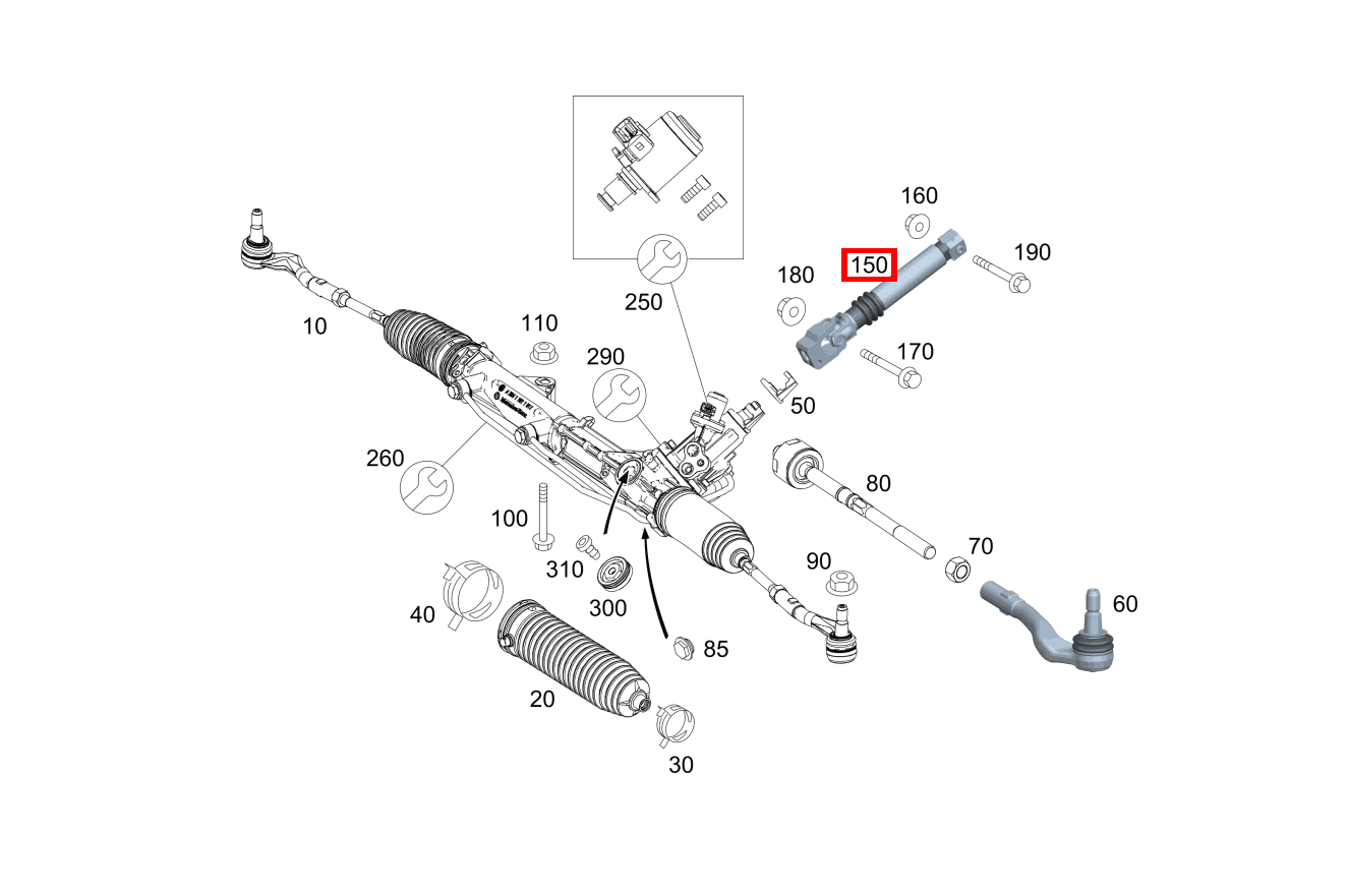 Lenkungskupplung E 500/550 CABR. 207 Lenkungskupplung E 500/550 CABR. 207