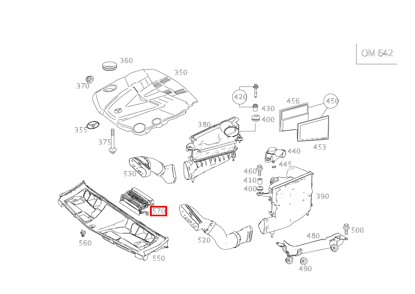 Luftkanal PASSIVE BELUEFTUNG AN KALTLUFTANSAUGUNG C350TCDI 4M BE 204 Luftkanal PASSIVE BELUEFTUNG AN KALTLUFTANSAUGUNG C350TCDI 4M BE 204