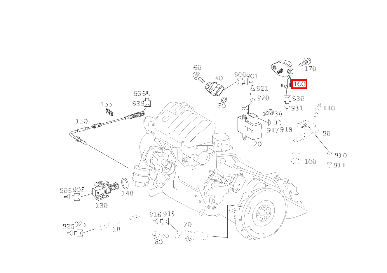 Drucksensor Ansaugluftdrosselung B 200 CDI TOURER 245 Drucksensor Ansaugluftdrosselung B 200 CDI TOURER 245