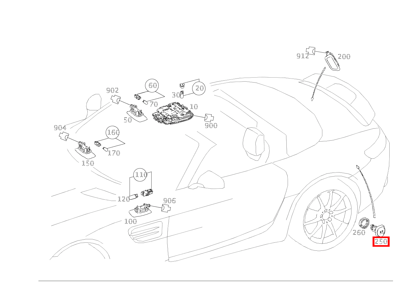 Steckdose IM KOFFERRAUM LINKS Mercedes-AMG GT Roadster 190 Steckdose IM KOFFERRAUM LINKS Mercedes-AMG GT Roadster 190