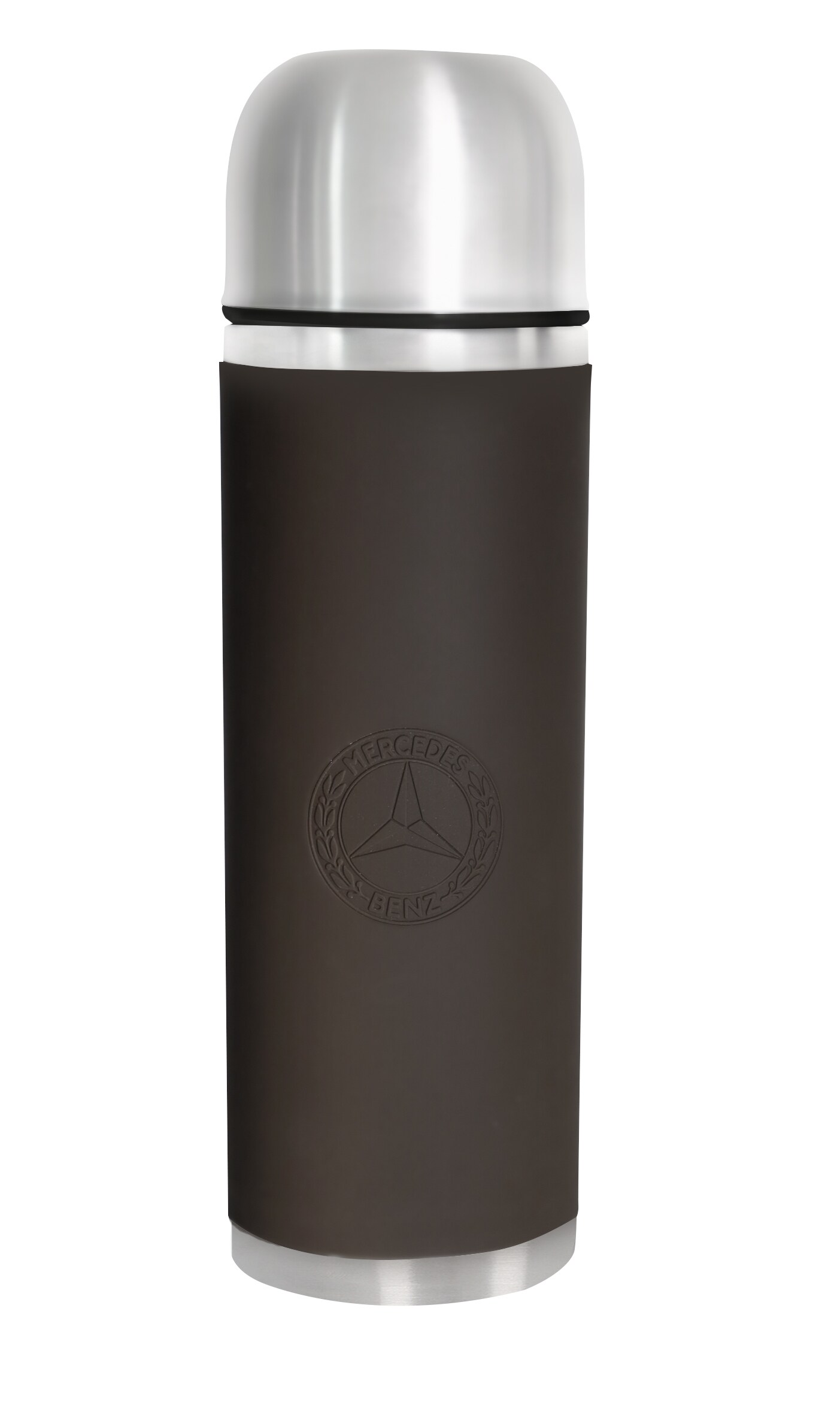 Mercedes-Benz - Isolierflasche, 1,0 l braun, Edelstahl/Silikon/Kunststoff