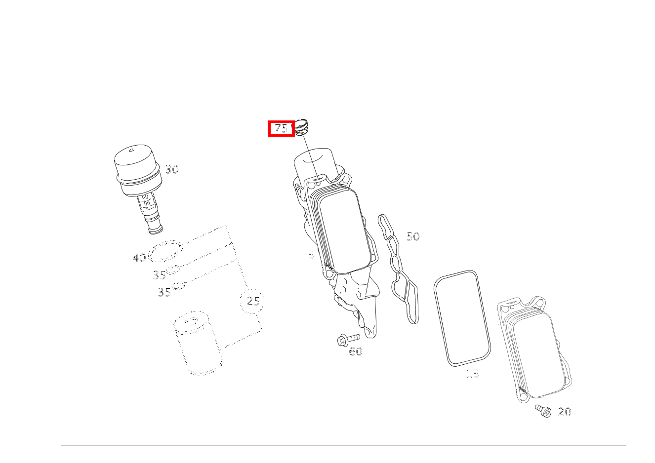 Puffer An Ölkühler CLK 500, CLK 550 209 Puffer An Ölkühler CLK 500, CLK 550 209