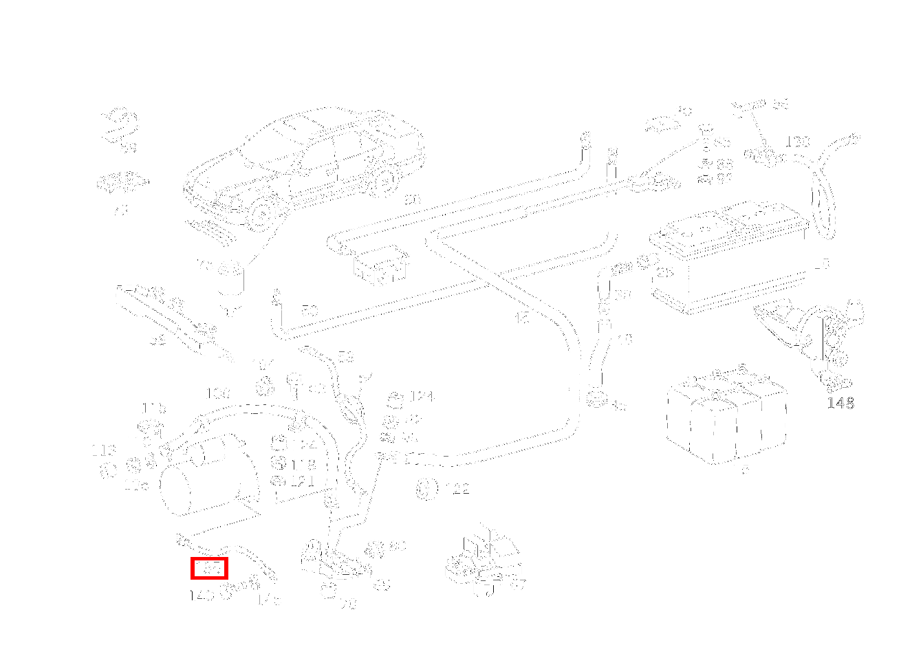 Masseband MASSELEITUNG AN RAHMENLAENGSTRAEGER C 180 Limousine 203 Masseband MASSELEITUNG AN RAHMENLAENGSTRAEGER C 180 Limousine 203