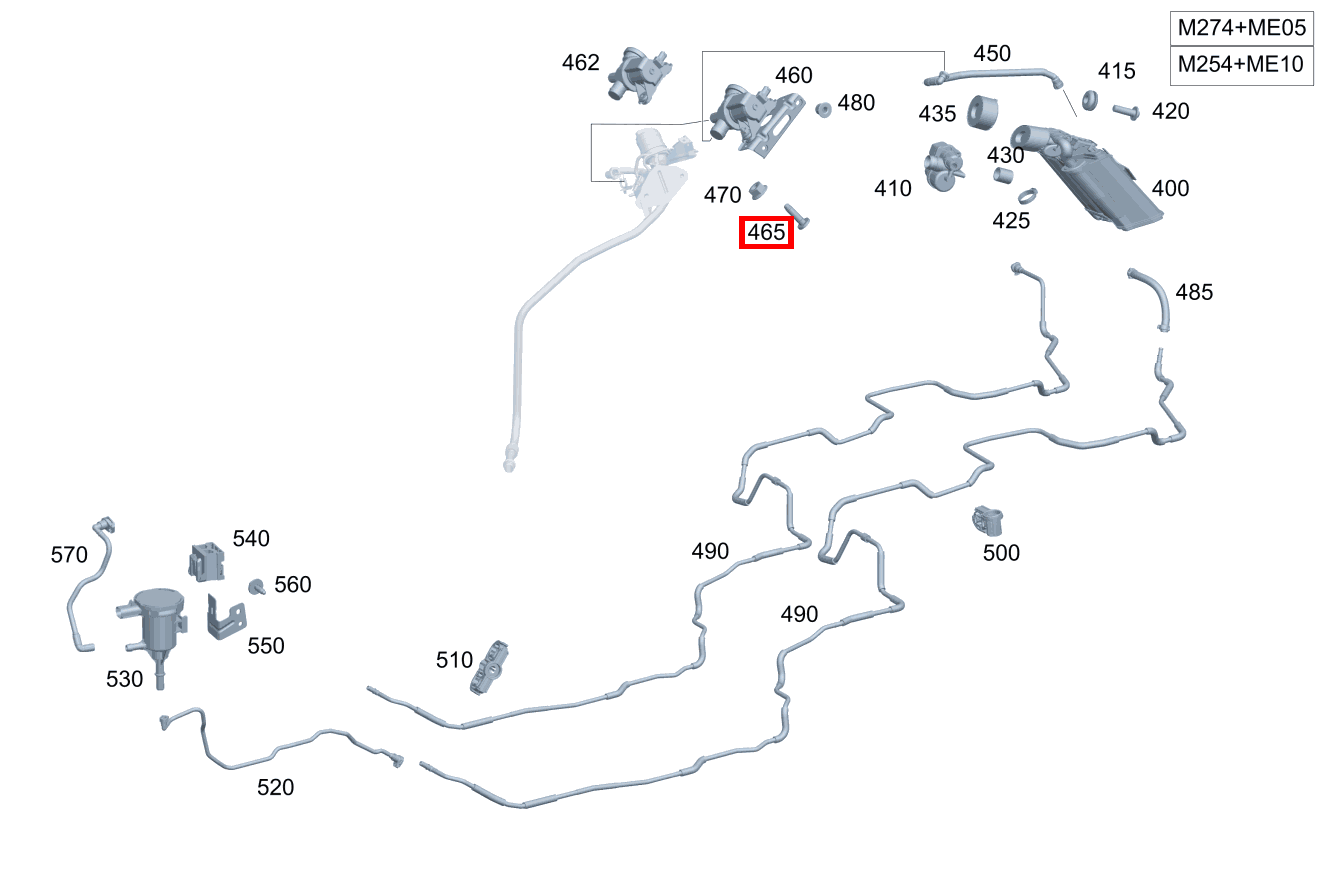SCHWEISSSCHR. Halter an Ventil GLE 350 e 4MATIC Coupé 463