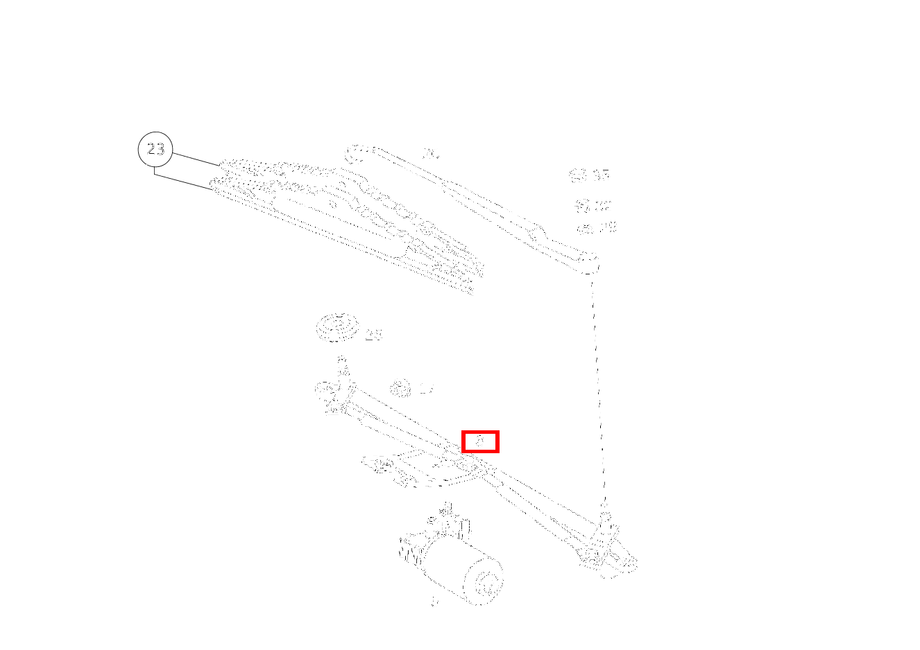 Gestänge SCHEIBENWISCHER ML 55 AMG Off-Roader 163