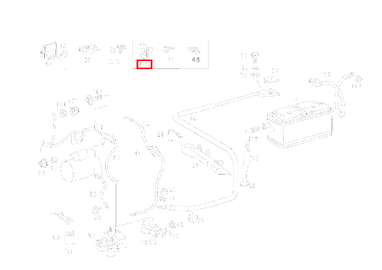 Sechskantmutter Mit Bund LEITUNGSSATZ AN MOTOR; 5 MM CLK 55 AMG CABR. 208 Sechskantmutter Mit Bund LEITUNGSSATZ AN MOTOR; 5 MM CLK 55 AMG CABR. 208