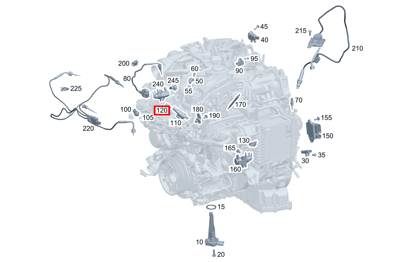SIEBEINSATZ Umschaltventil Abgasrückführung A 220 d Limousine 177 SIEBEINSATZ Umschaltventil Abgasrückführung A 220 d Limousine 177