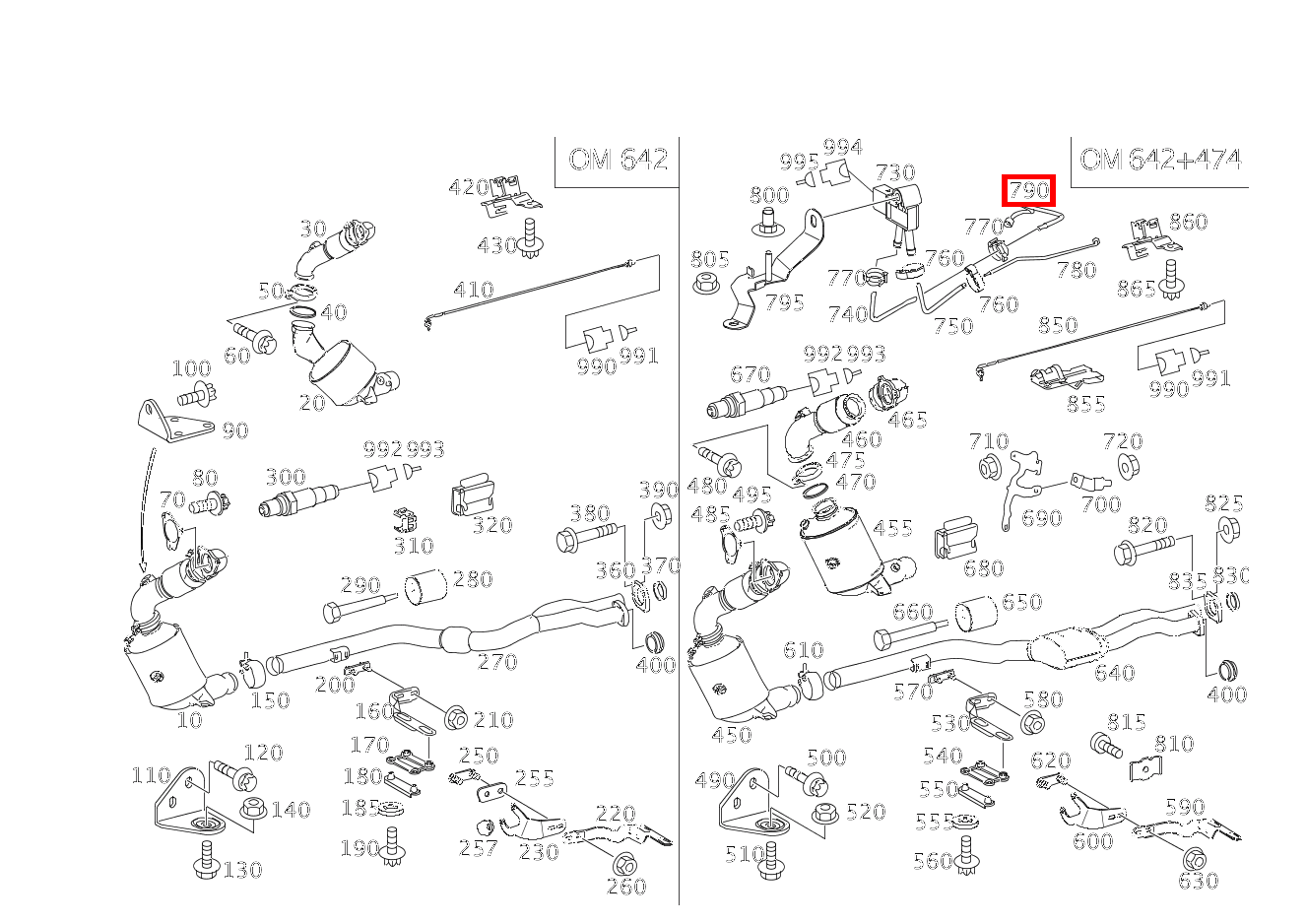 Druckleitung AN PARTIKELFILTER E 280 CDI 213 Druckleitung AN PARTIKELFILTER E 280 CDI 213